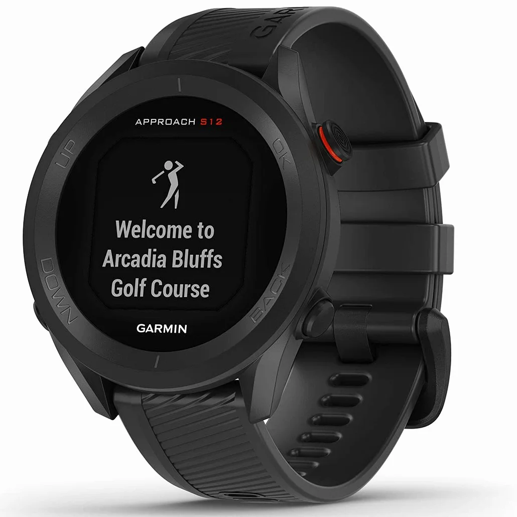 Garmin Approach S12 Reloj Golf Campos Preinstalados Bluetooth Resistente Agua Gris