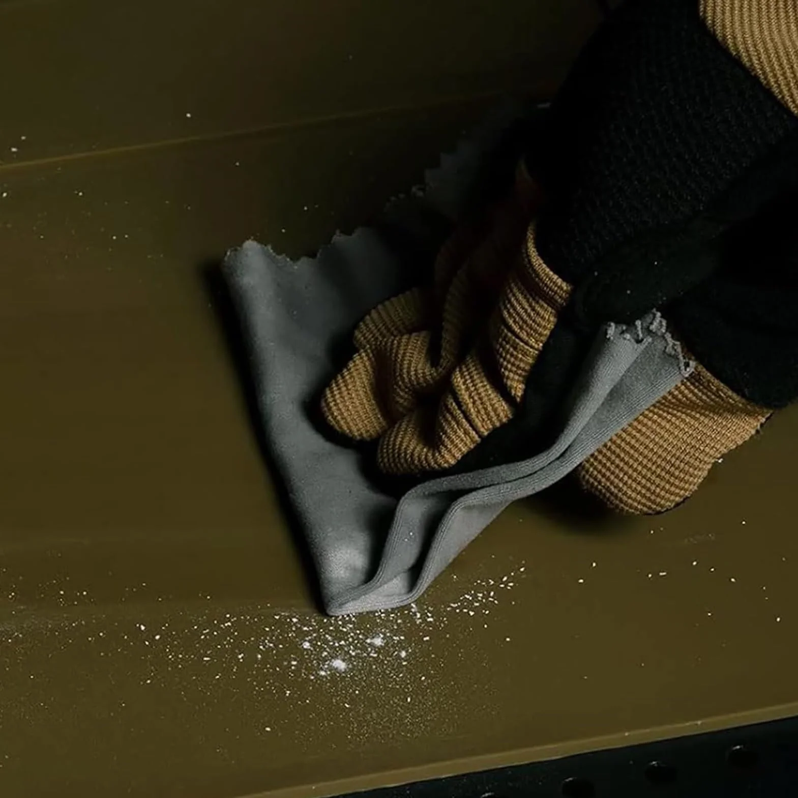 Alfombrilla de limpieza de armas con puntos magnéticos antideslizante resistente al aceite lavable