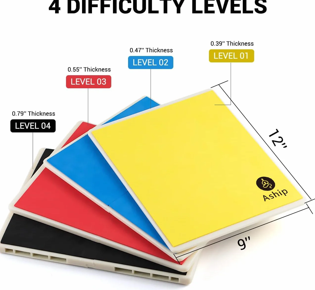 Tableros Rompibles Artes Marciales Taekwondo Karate MMA Training Abs Eva Foam Breaking Board, Negro