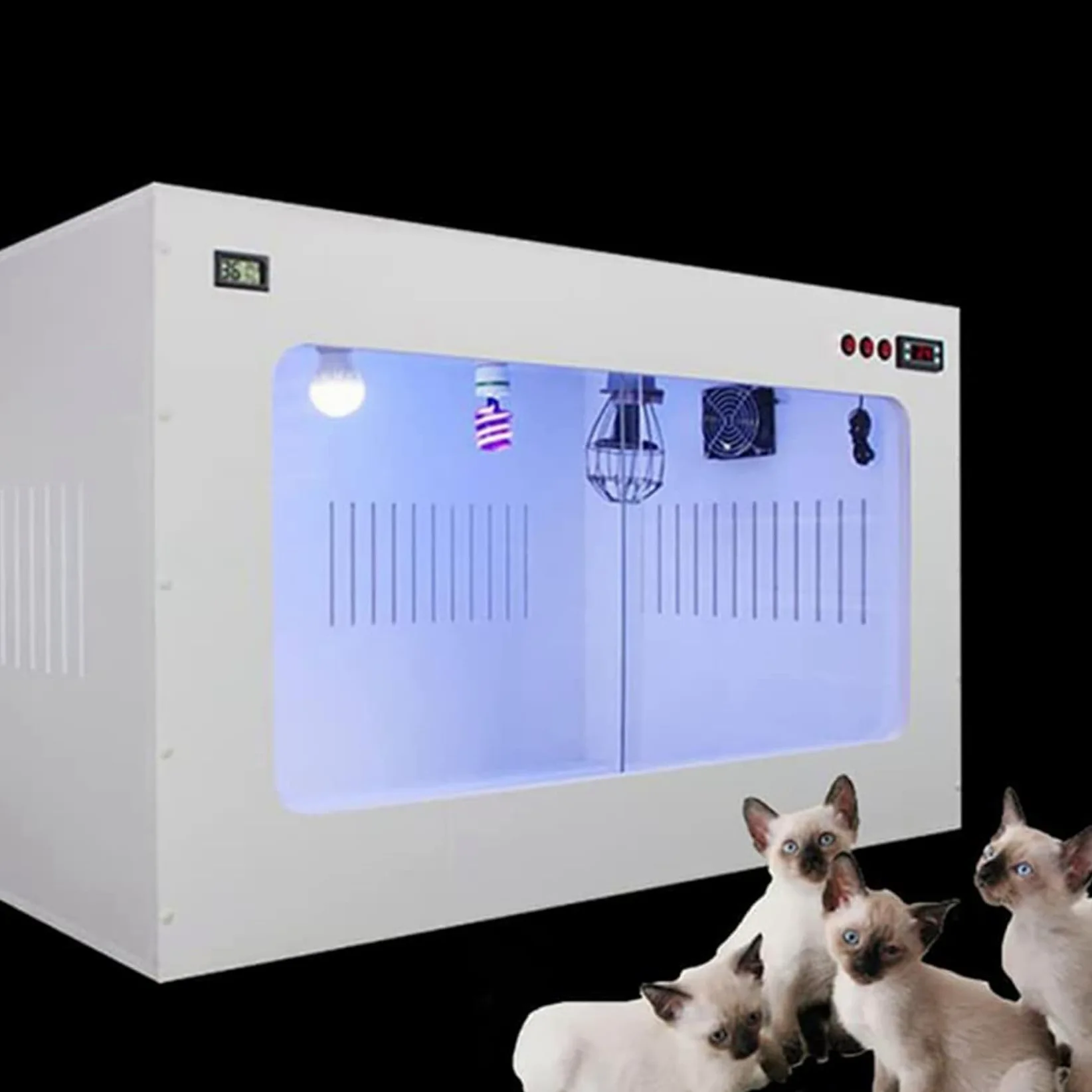 ZUMAHA Caja Incubadora para Perros, Incubadora De Gatos De 60 * 50 * 50cm para Cachorros, Incubadoras E Incubadoras Cachorros, Gatitos, Todos Los Bichos