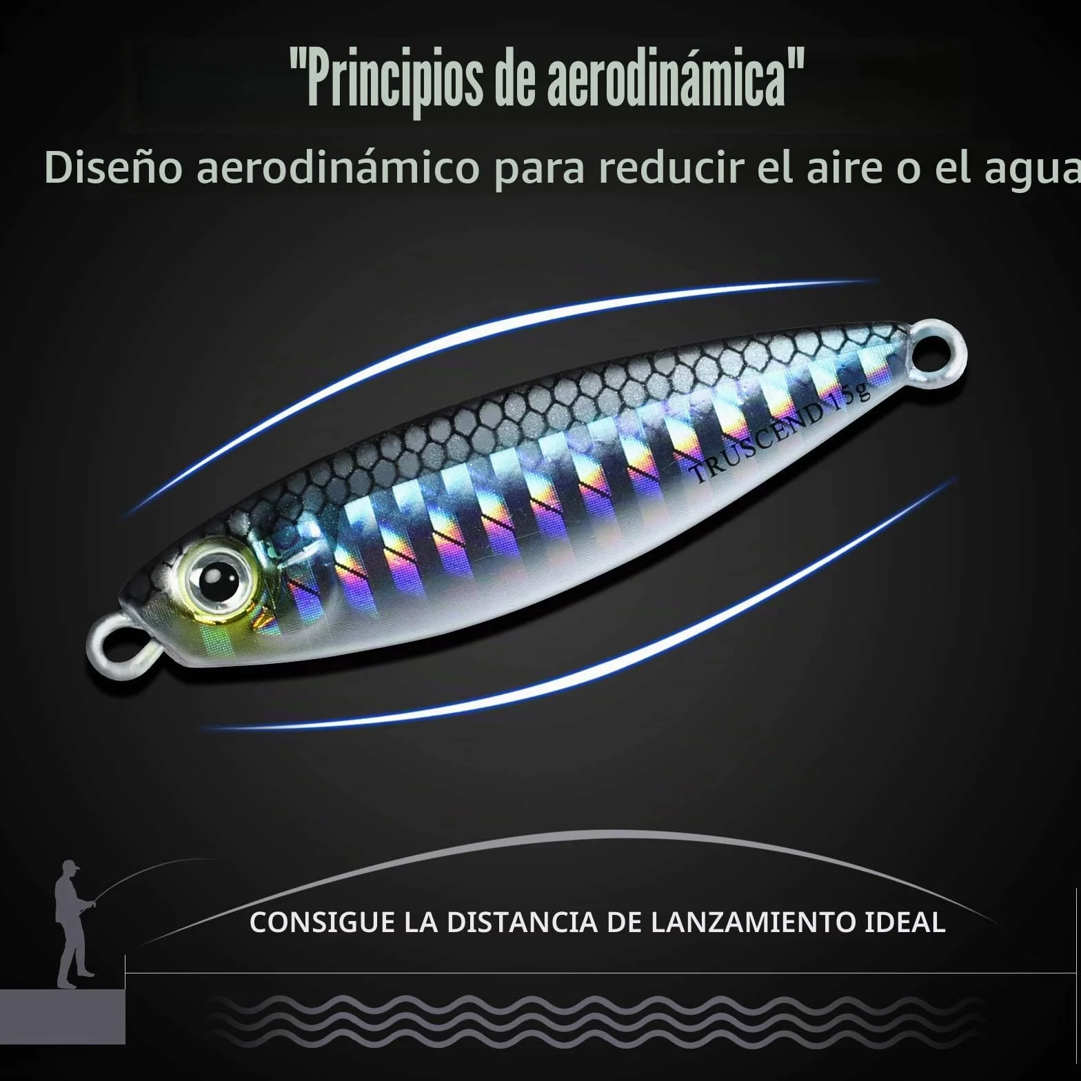 TRUSCEND Señuelos Giratorios para Pesca, Spinners Doble Cuchilla para Trucha, Lubina, Salmón
