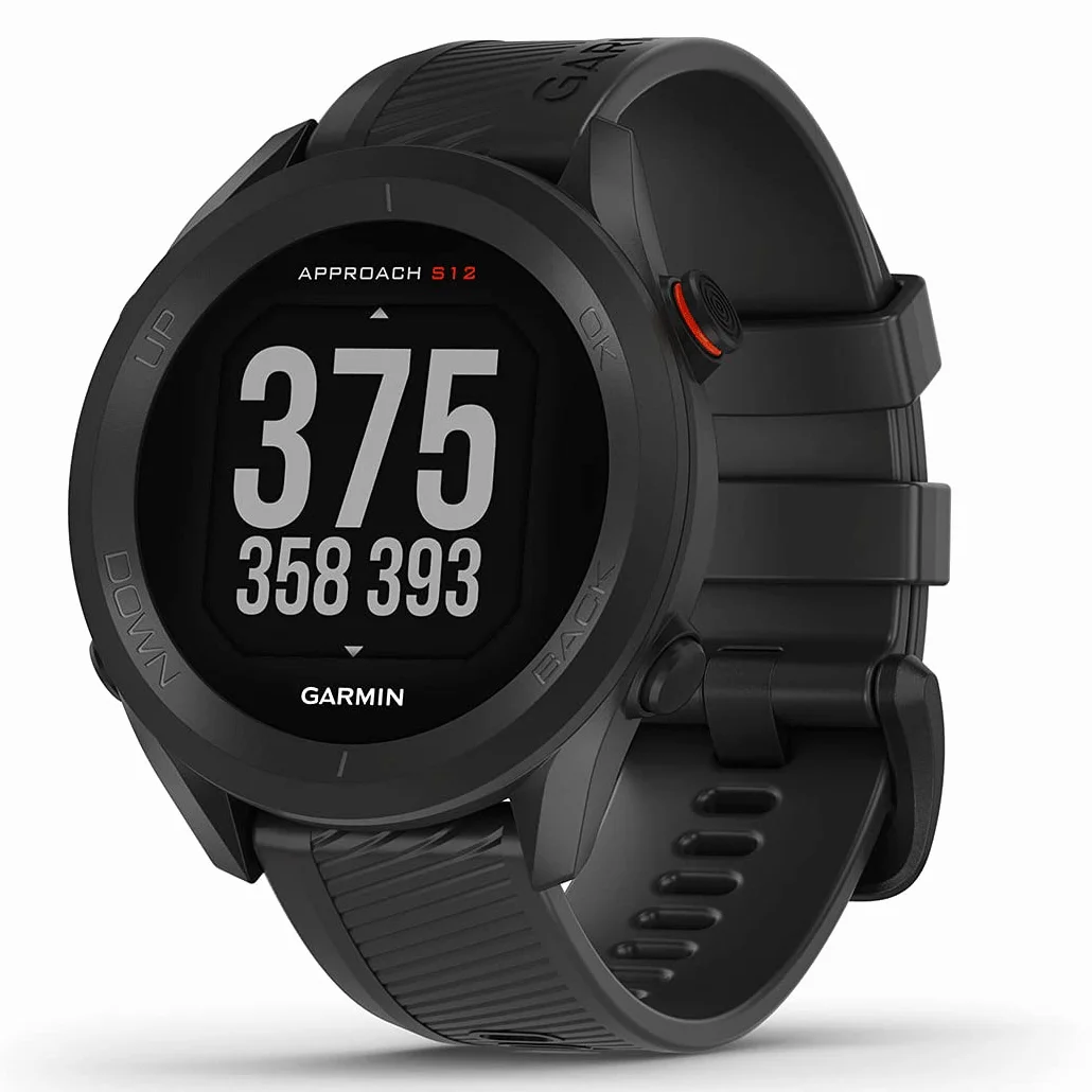 Garmin Approach S12 Reloj Golf Campos Preinstalados Bluetooth Resistente Agua Gris