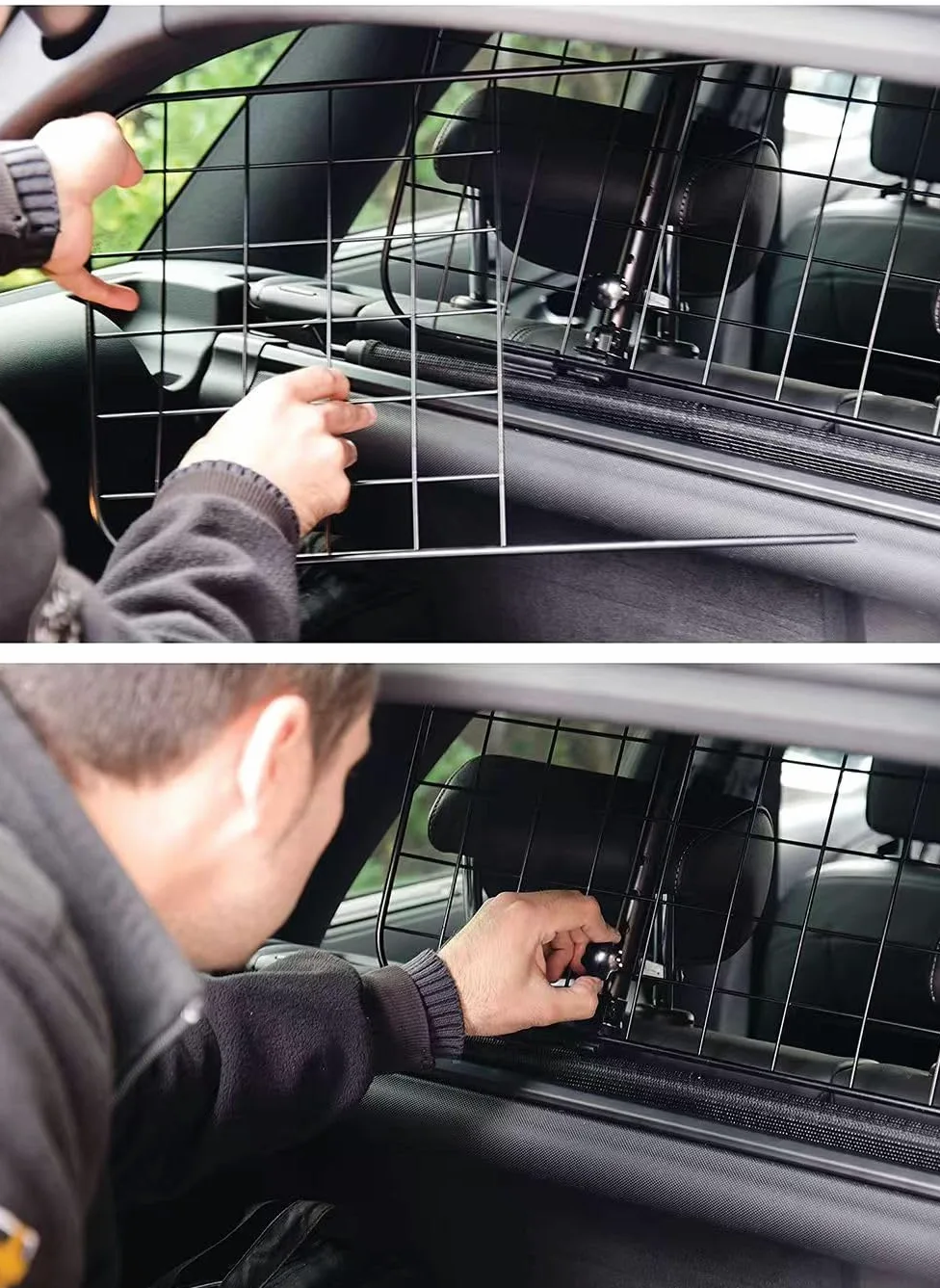 Red De Barrera para Perro De Coche para Cupra Formentor 2020-2024, Acero Separador MetáLico para, Barrera Seguridad, Protector De Seguridad para Viajes