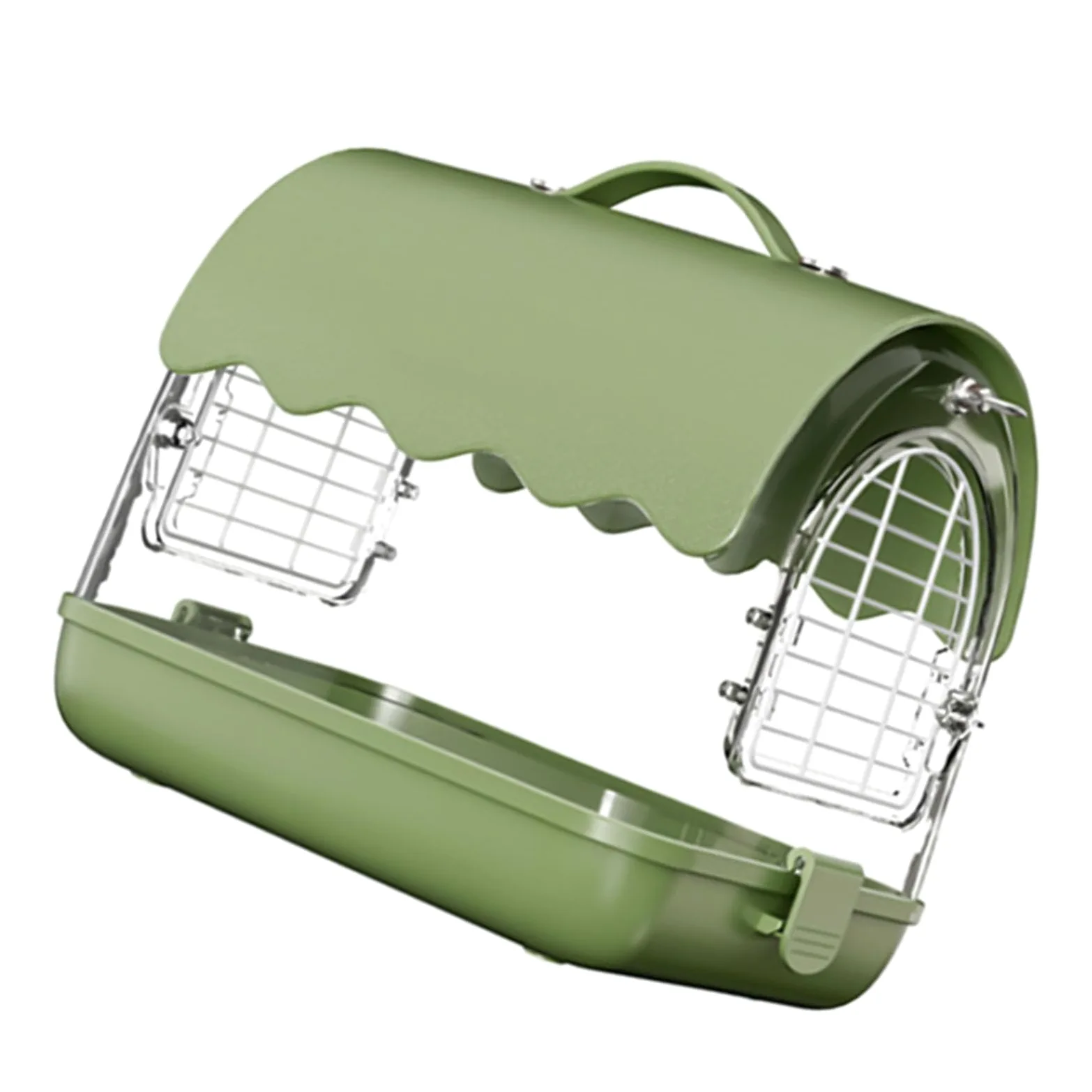 Transportadores de pájaros acrílicos para pájaros pequeños, jaula de seguridad para loros de jardín para loros de agapornis, jilgueros, jaula ventilada para loros