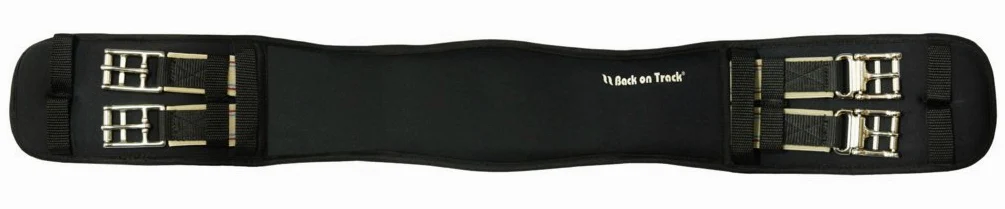 Back on Track Welltex - Cinturón de doma (fibra de cerámica, elástico, 60 cm), color negro