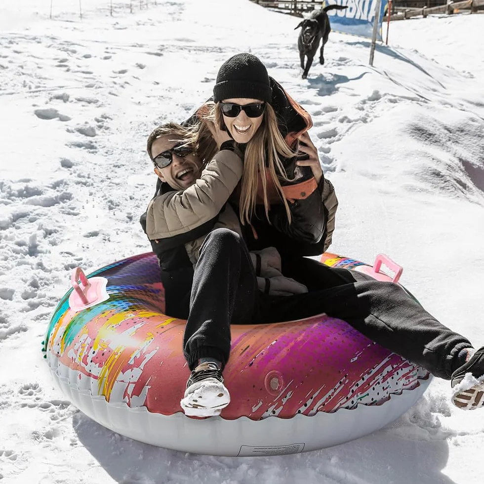 Donut Snowrohr Trineo inflable Juguetes de nieve para adultos Actividad al aire libre