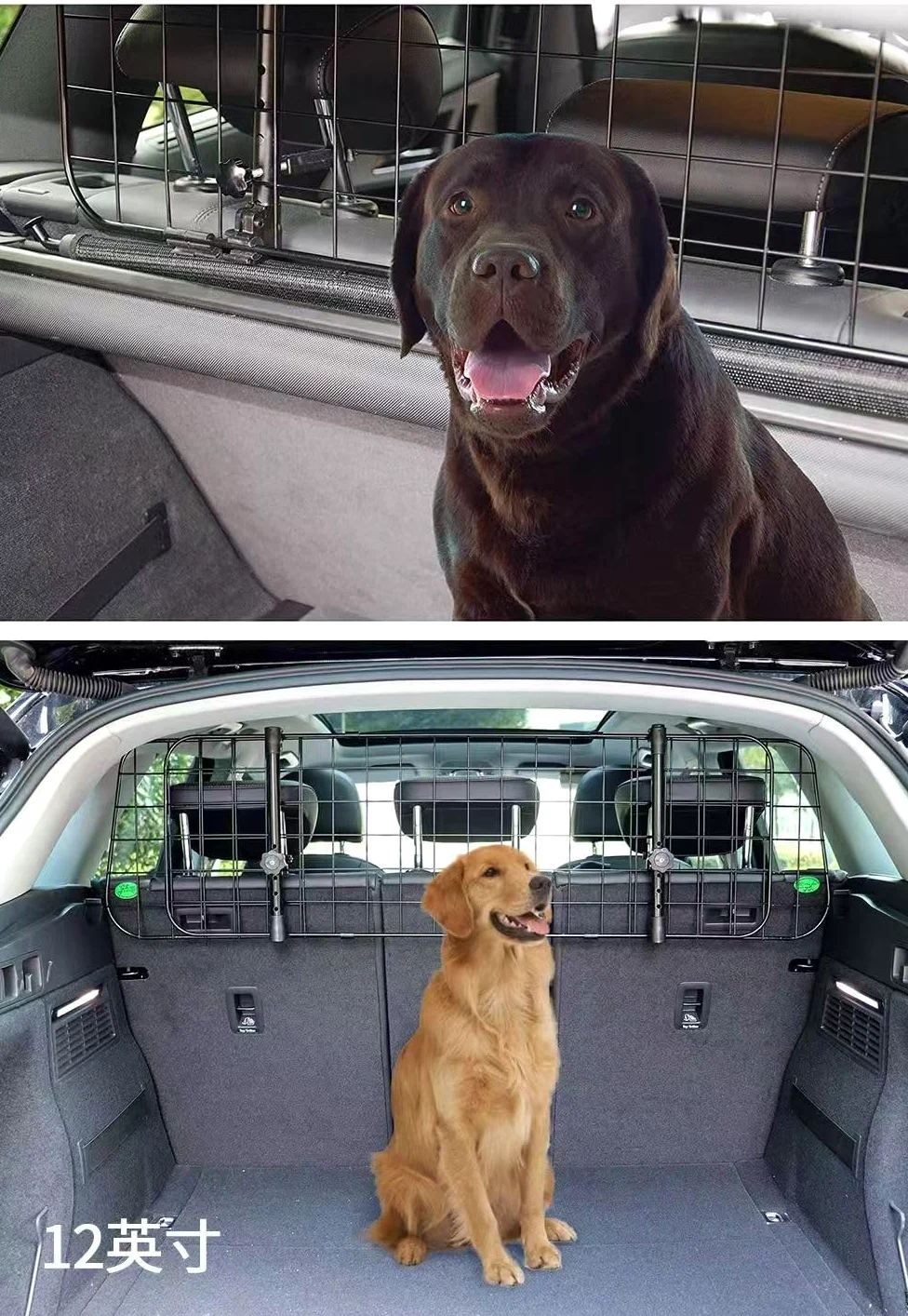 Red De Barrera para Perro De Coche para Cupra Formentor 2020-2024, Acero Separador MetáLico para, Barrera Seguridad, Protector De Seguridad para Viajes