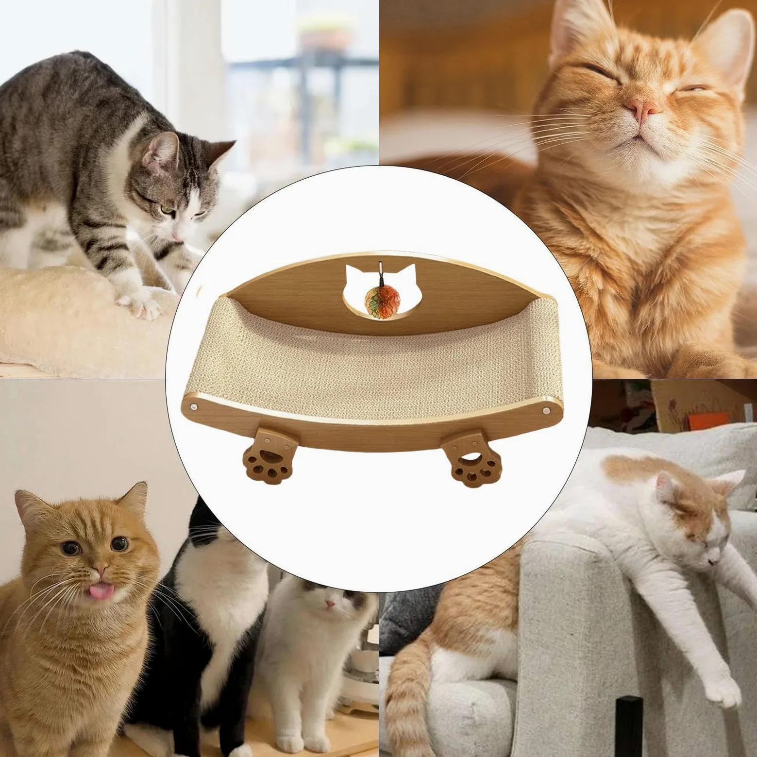 Alfombrillas Rascado Gatos Protector Muebles Cama Cachorros Juego | Tumbona Rascador De Gatos Perros Pequeños Jugar Dormir Interior Sofá Suelo Alfombra