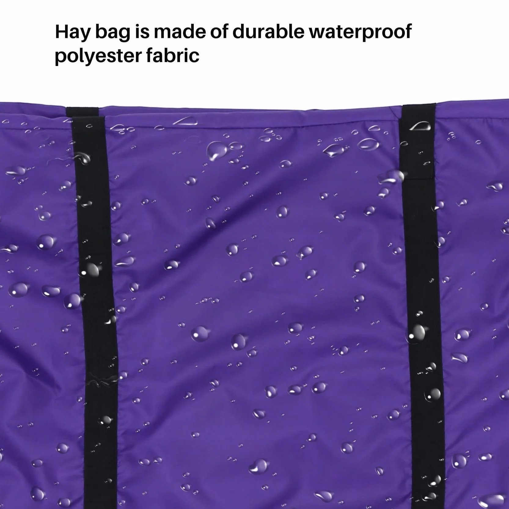 Bolsa de almacenamiento de pacas de heno, bolsa de transporte extra grande, plegable, portátil, para caballos y ganado, bolsas de heno con cremallera impermeable