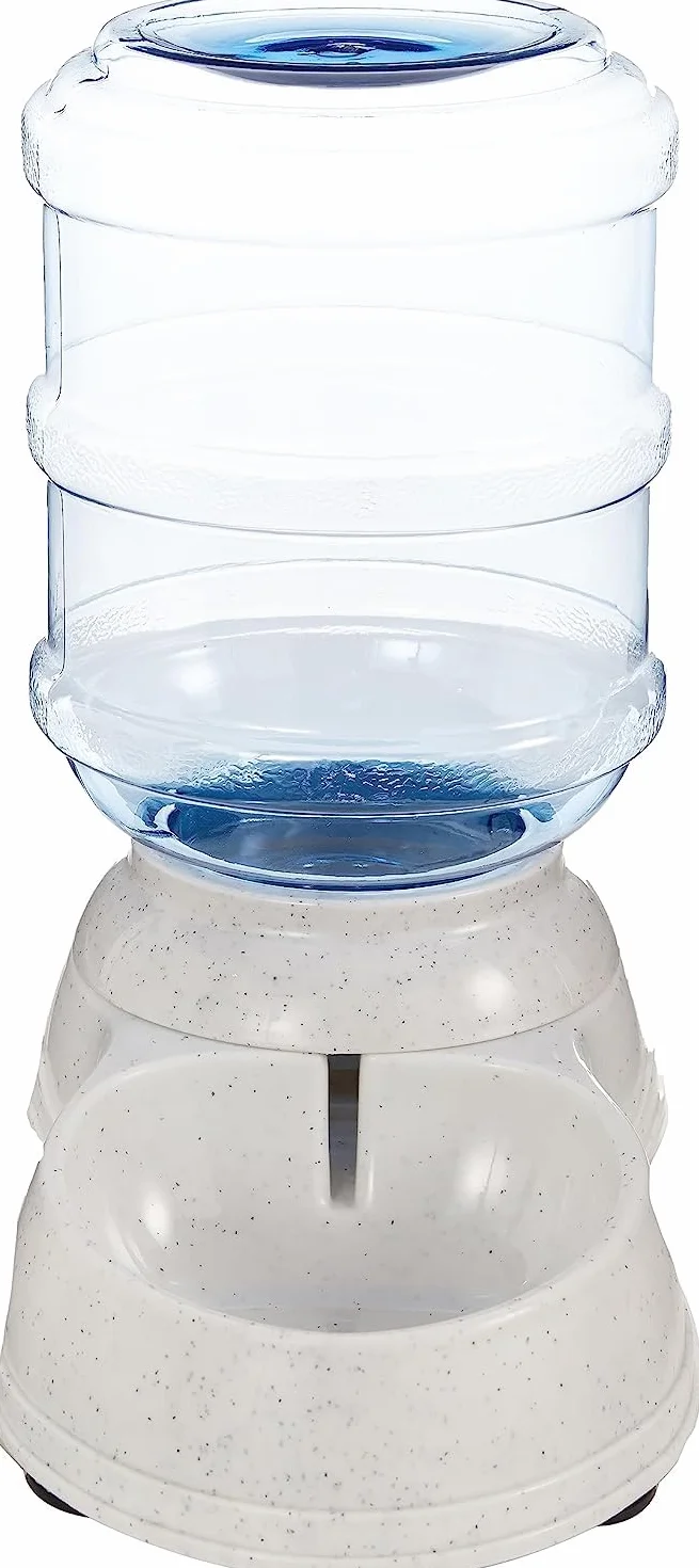 Amazon Basics Dispensador de agua, Perros y gatos, 3.8 litros (1 galones), Pequeño, Transparente