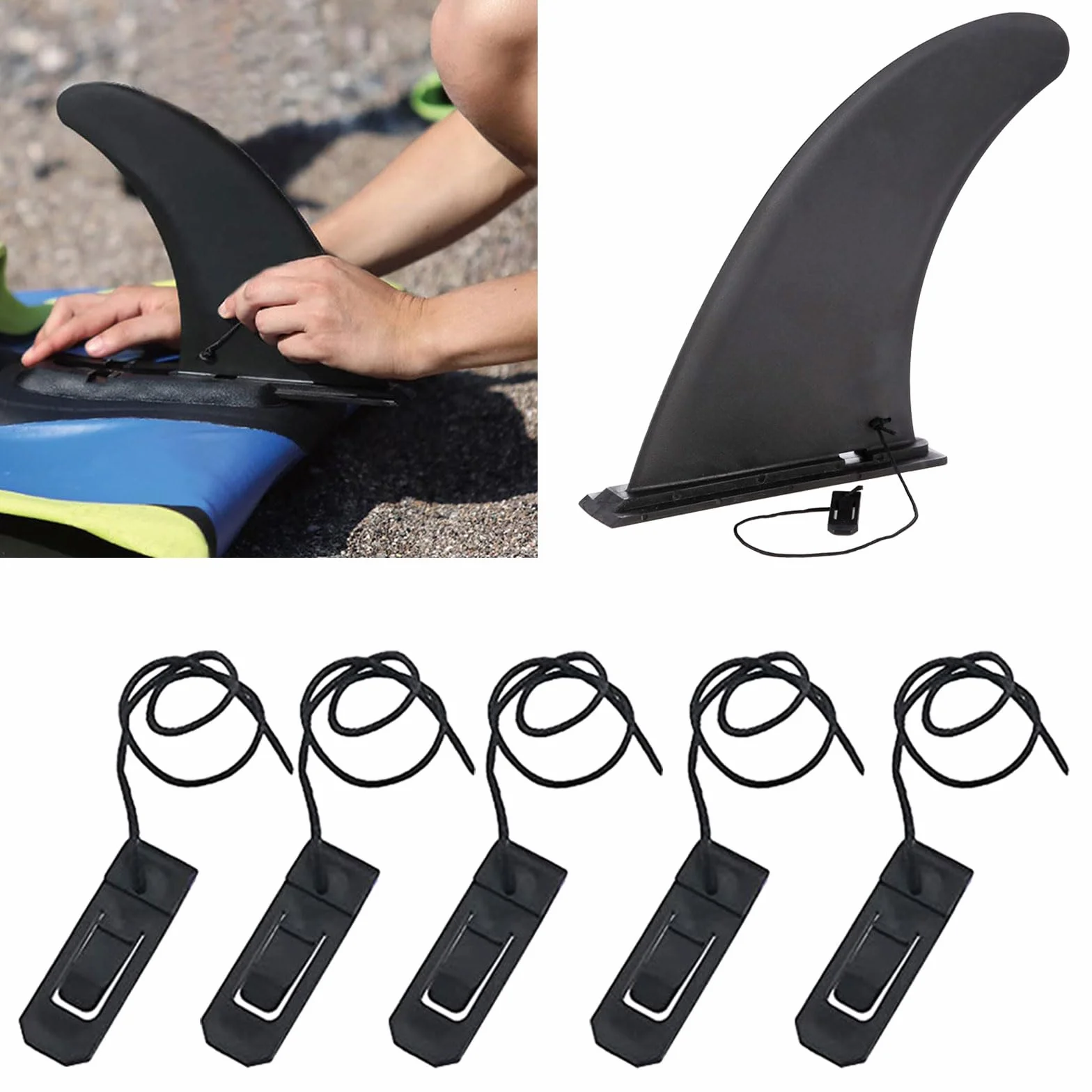 Clips de aleta de repuesto para tabla de surf, hebilla de surf, accesorio para tablas largas