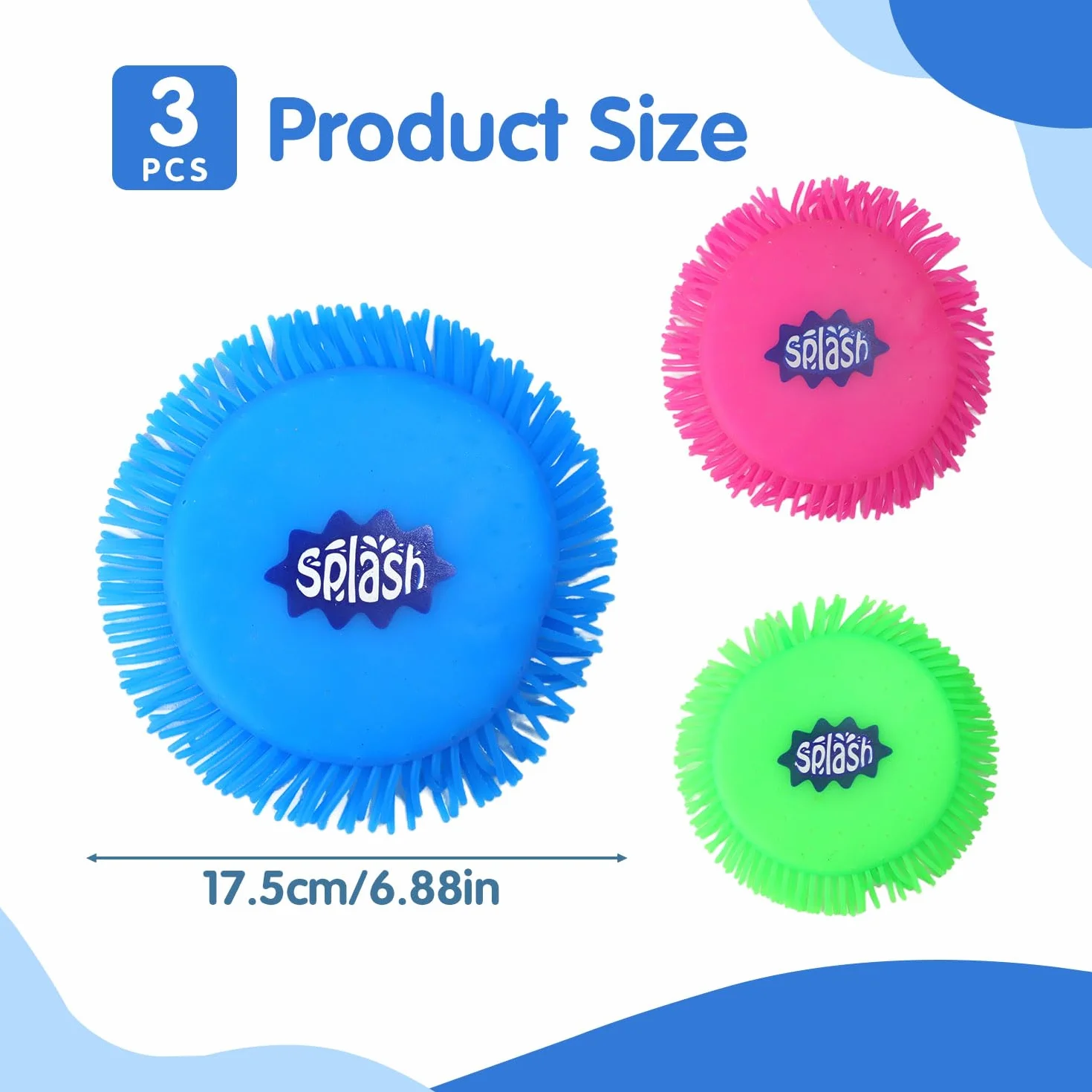 Juguete de Disco Volador de Agua, Splash Disc, Frisbee Suave para Niños, Esponja TPR
