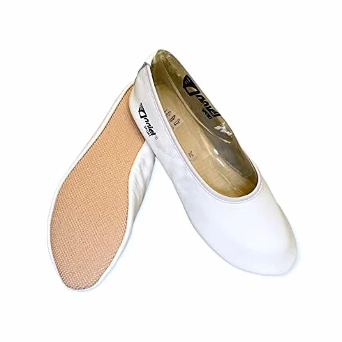 Anniel 2019 Zapatillas Gimnasia Ritmica Niña Cuero Made in Italy Ballet Deportes Interior