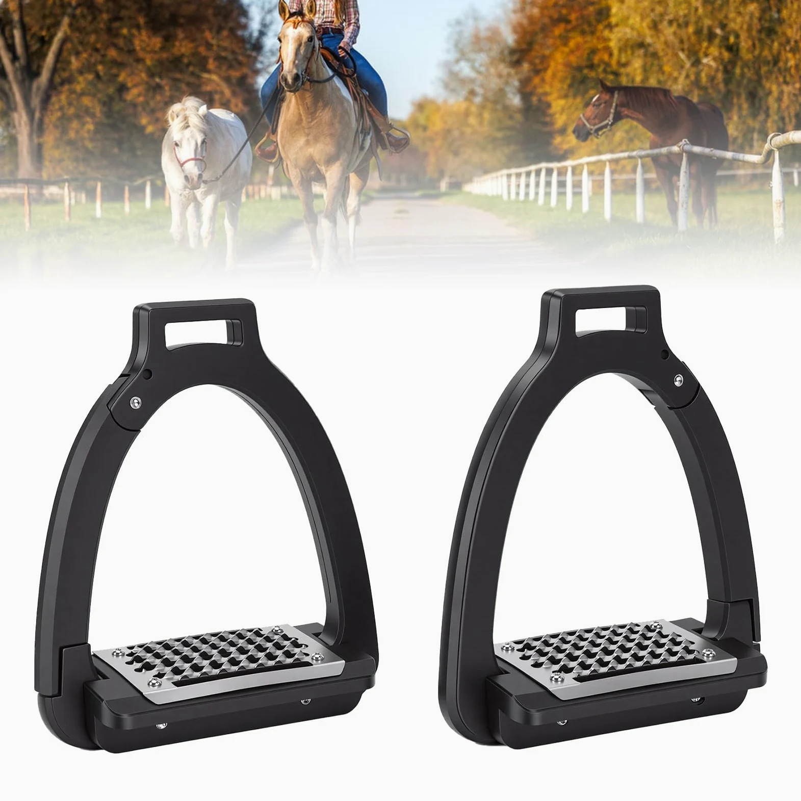 HEEPDD Silla Inglesa para Entrenamiento Ecuestre, Concurso de Doma y Salto