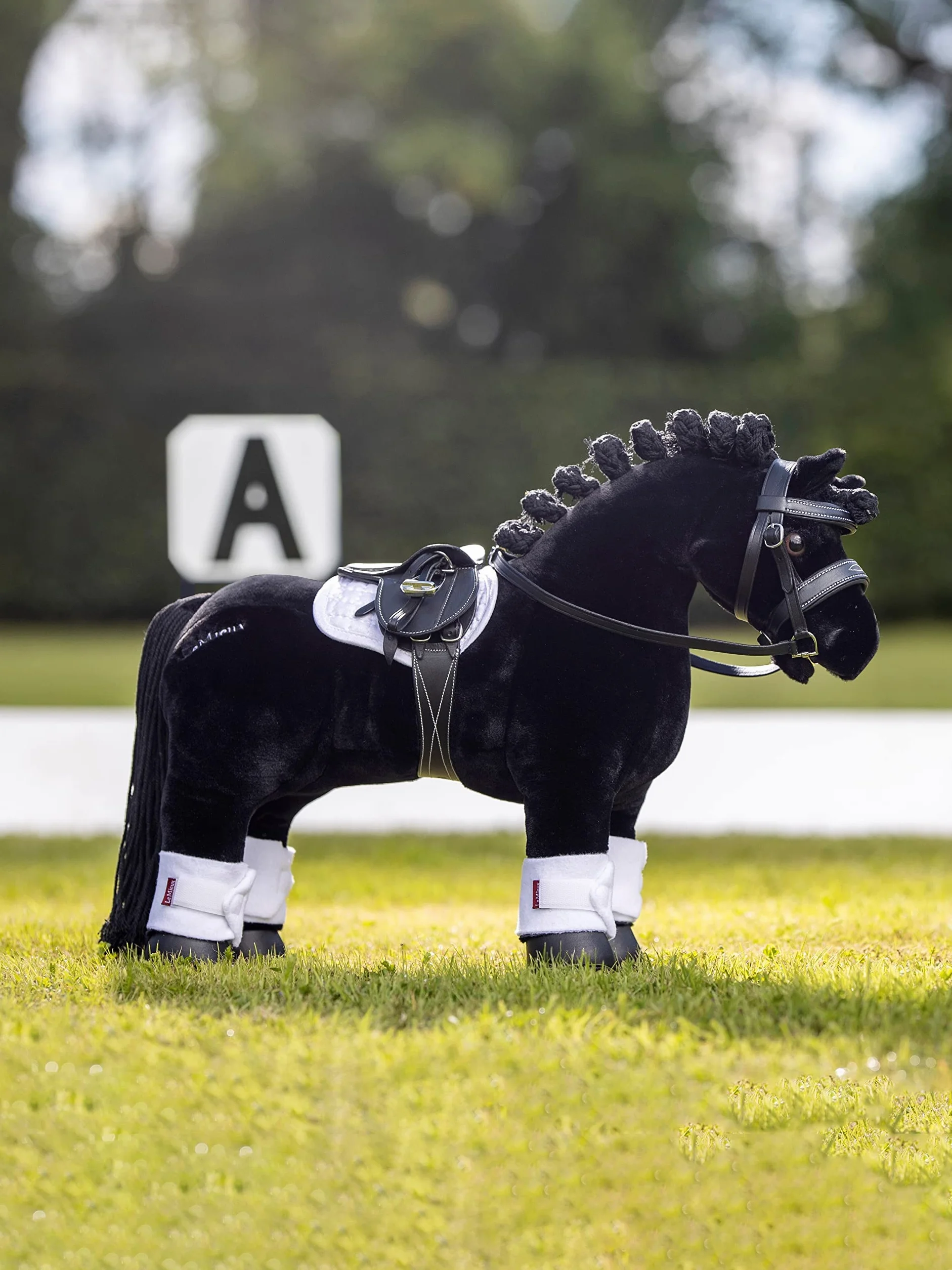 Lemieux Toy Pony - Sillín de Piel de Grano Fino, Apto para niños a Partir de 8 años