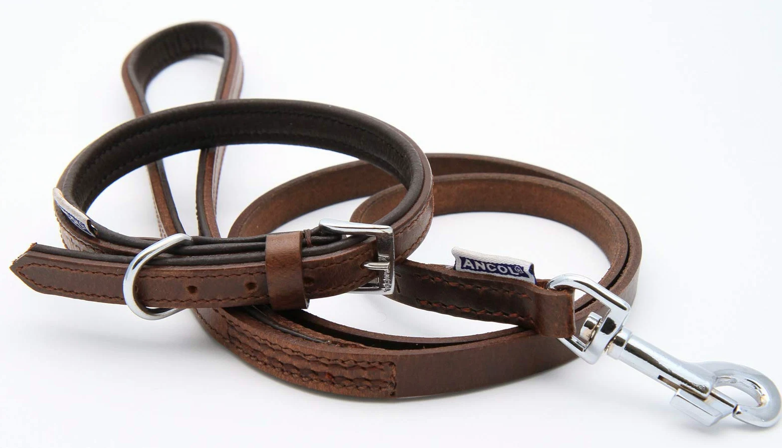 Collar Personalizado de Cuero Acolchado para Perros + Correa Opcional | Diseñe su Etiqueta de identificación única para su Perro | Grabado con láser - Tamaño 9, Correa Ancha