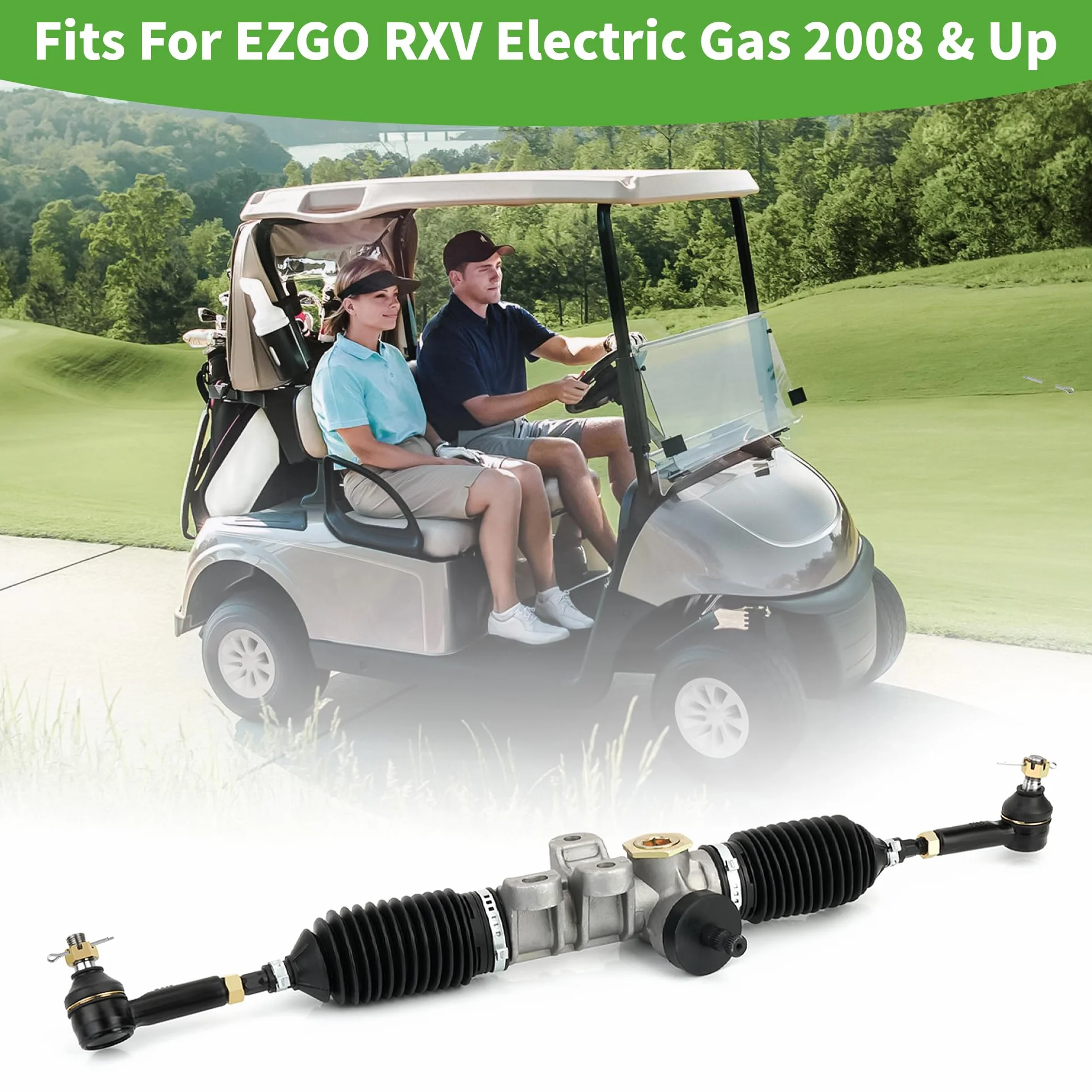 EZGO Soporte de dirección carrito golf 2008 RXV Electric Gas Golf Carts 601500 618329