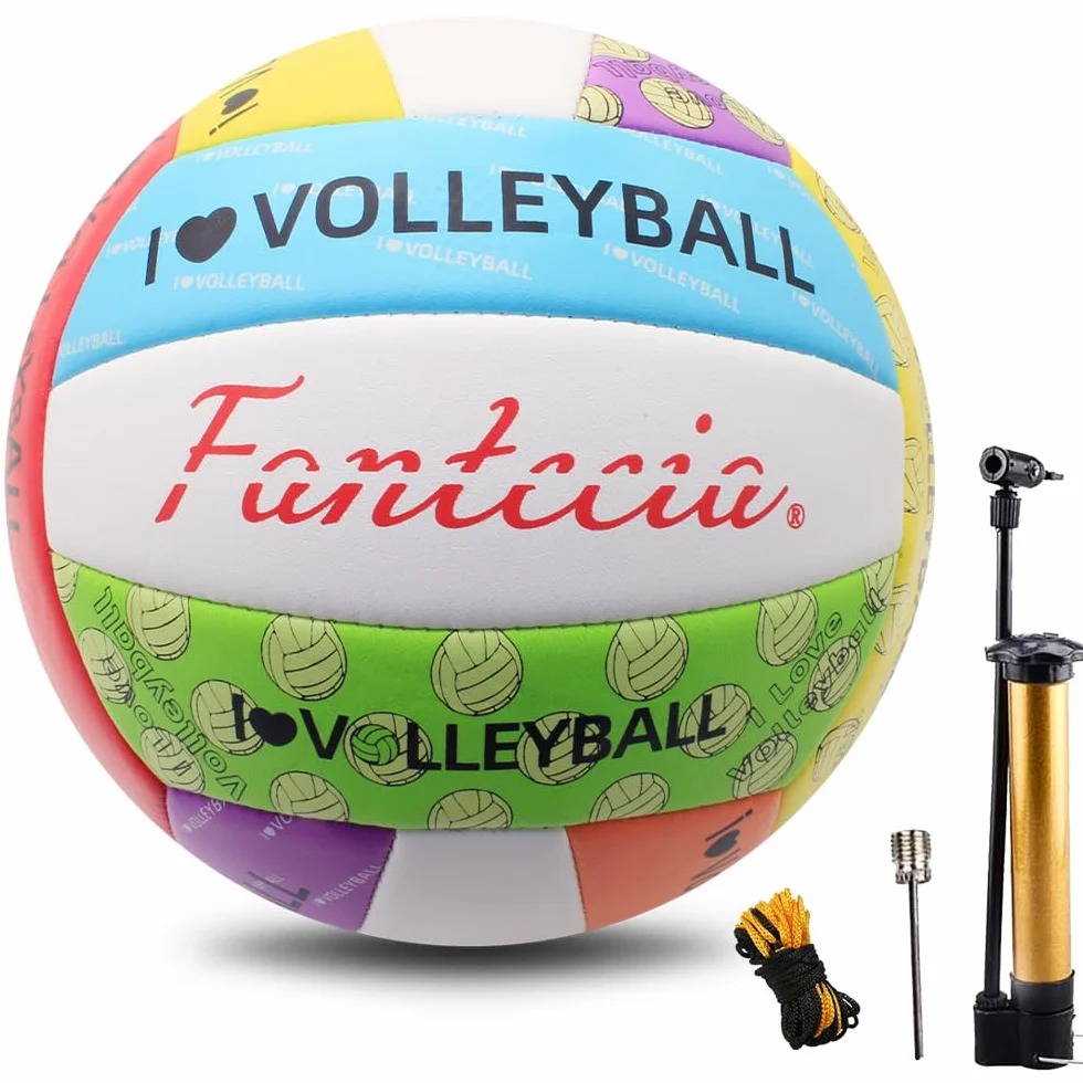 Voleibol Tamaño 5 Impermeable Suave Pelota de Playa con Bomba