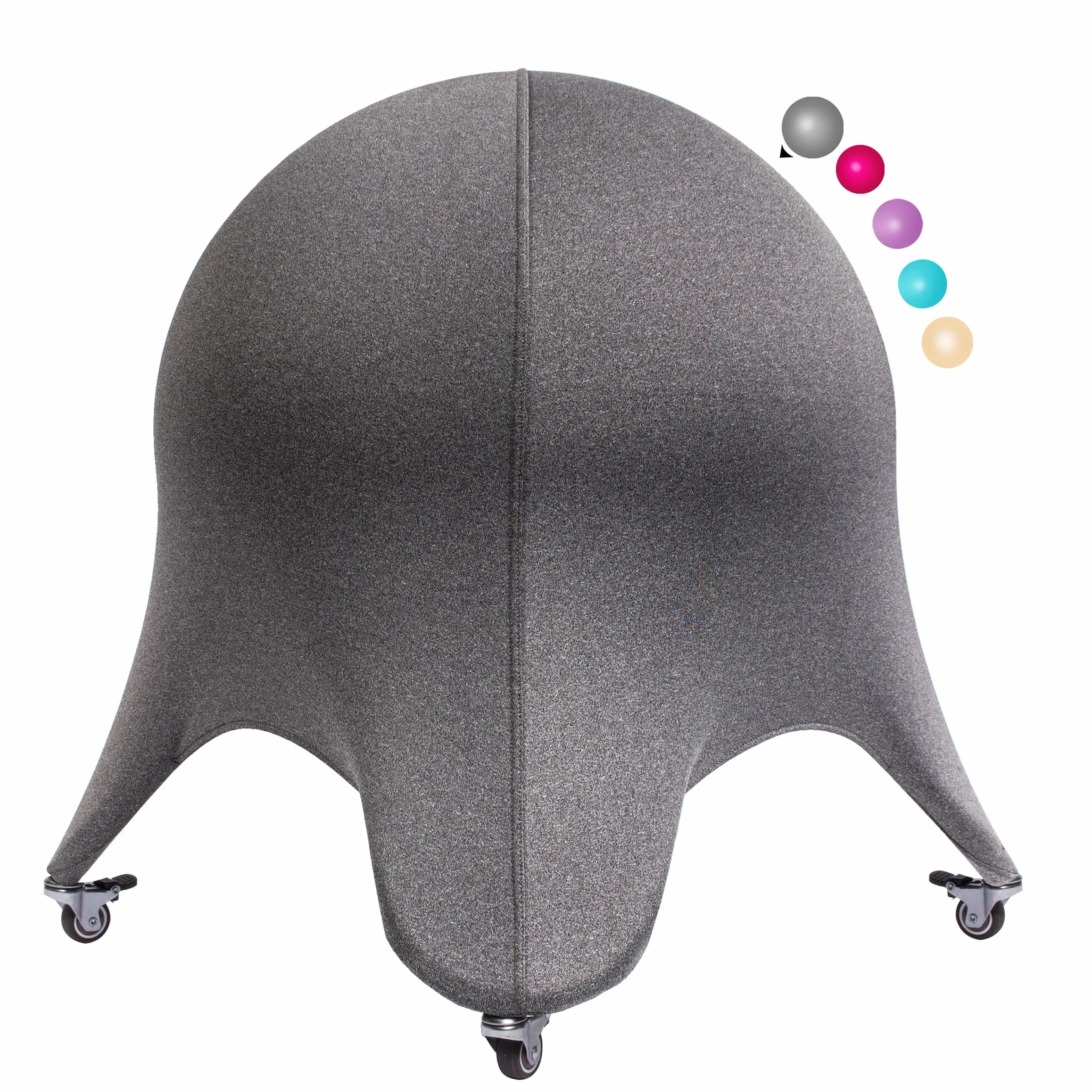 Silla de pelota de yoga 50.8 cm diseño ergonómico para oficina hogar alivia dolor de espalda