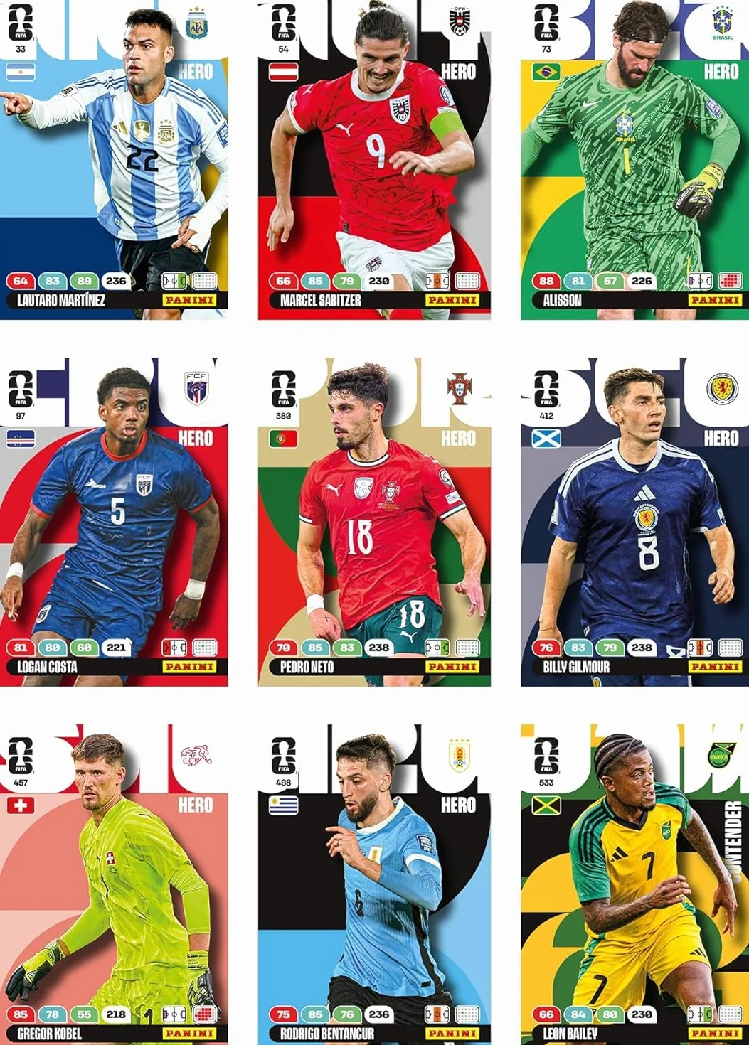 Copa Mundial de la FIFA 2026 Juego de Tarjetas comerciales 8 Fundas 10 Tarjetas edición Limitada