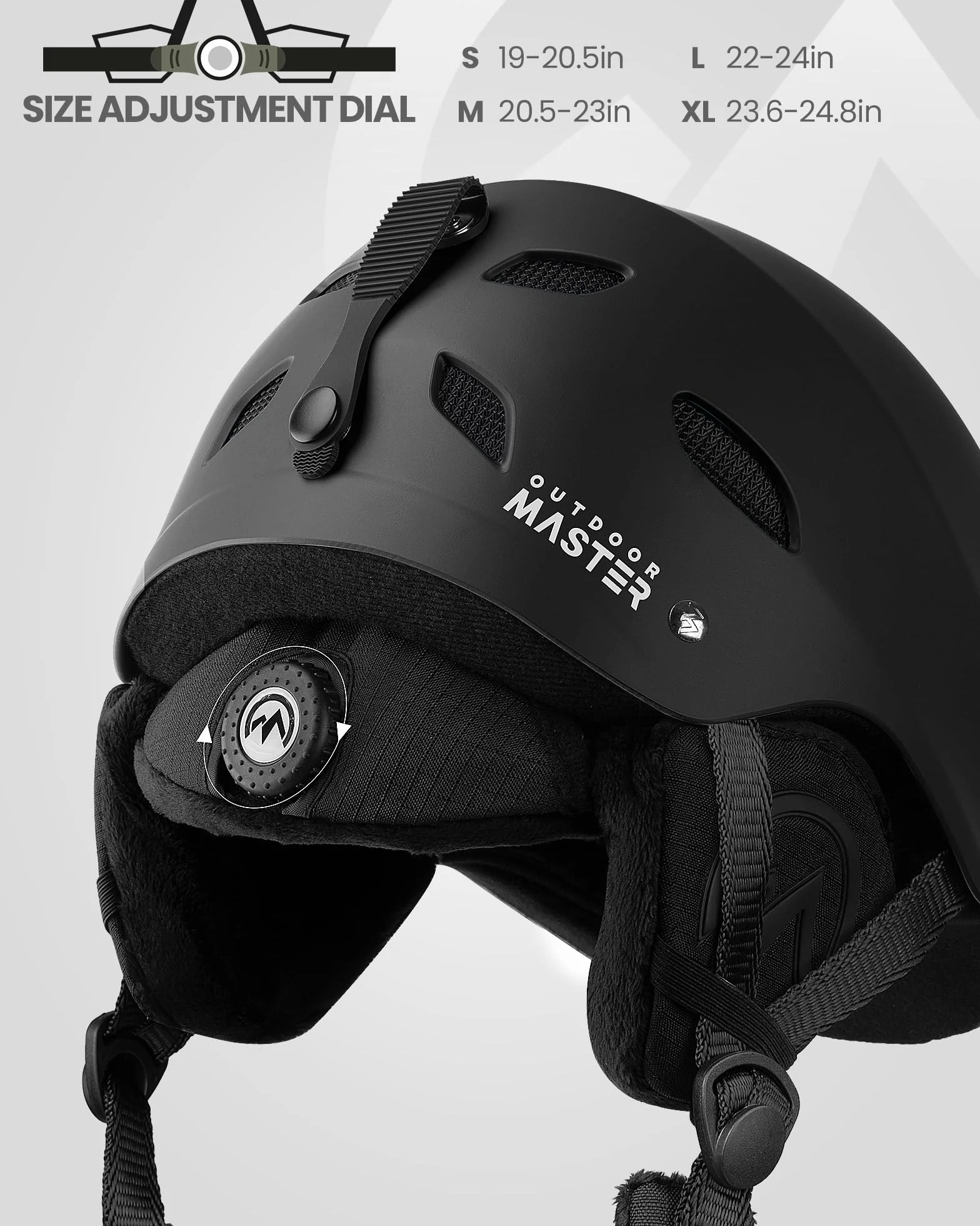OutdoorMaster Kelvin Casco de esquí Unisex con Sistema de ventilación para esquí y snowboard