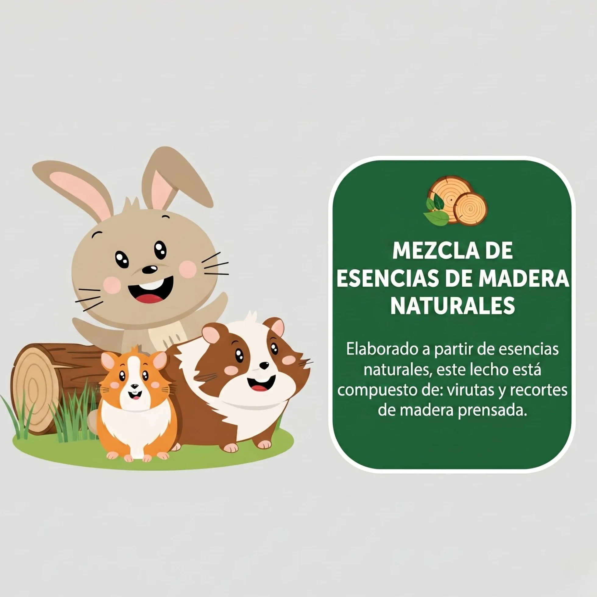 Aimé | Lecho PROP'Nature 10L para Conejos | Arena Biodegradable y Súper Absorbente de Pellets de Madera | Neutralizador de Olores para Jaulas | El Embalaje Puede Variar