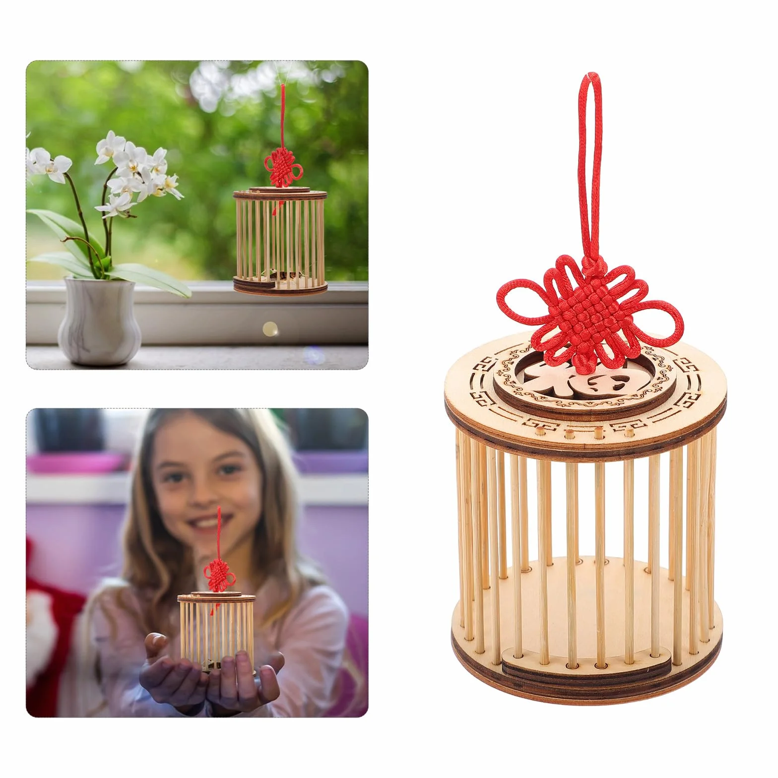 TOYANDONA Jaula de Madera para Grillos y Transporte Ligero y Estable para Mascotas Insectos para Aficionados la Exploración Natural