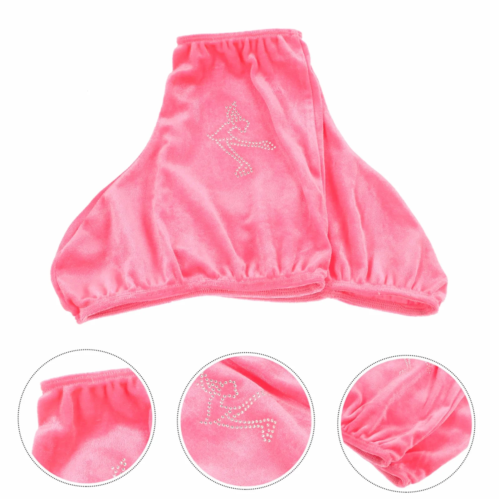 Fundas para Patines de Hielo Cubiertas Protectoras Rosa Poliéster