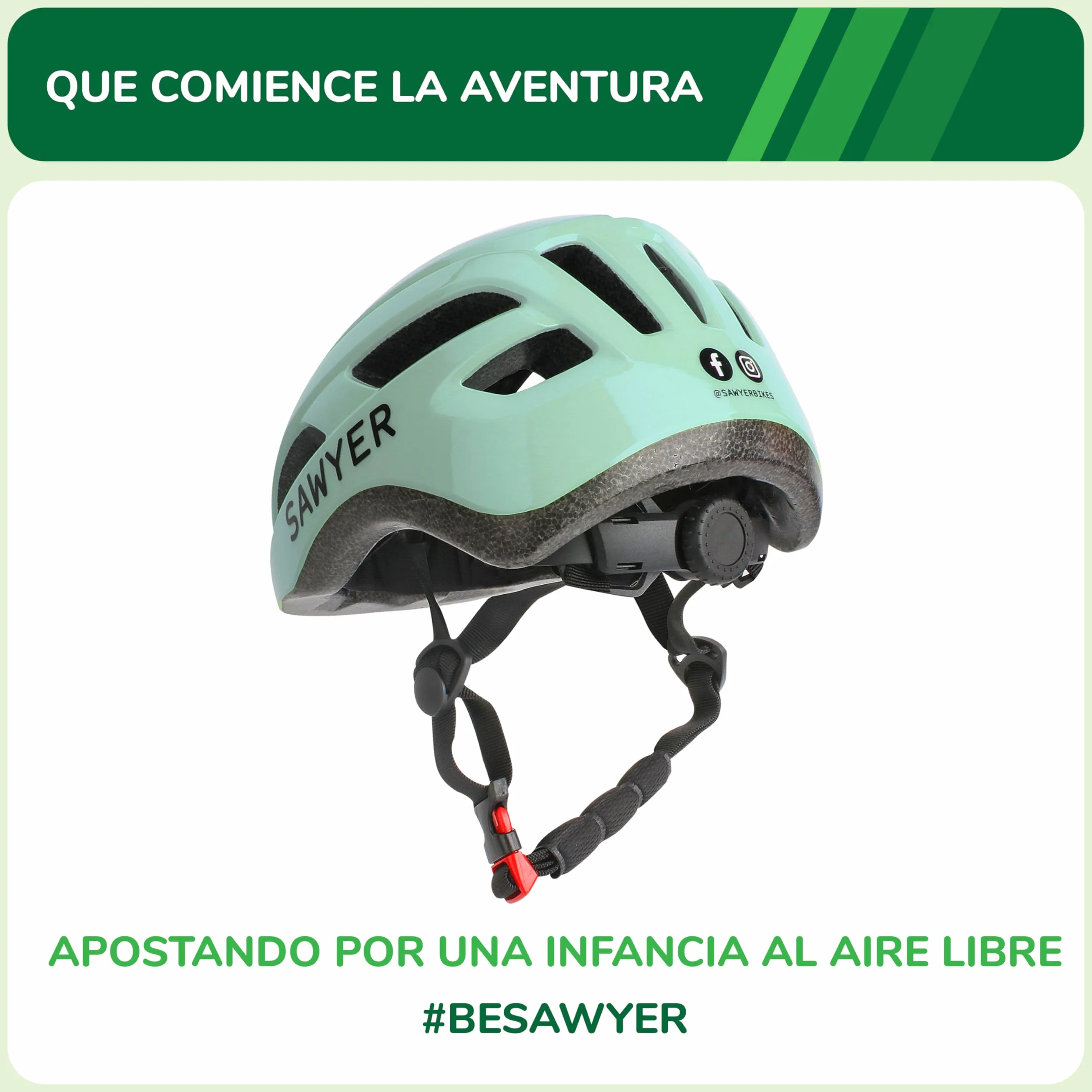 Sawyer Bikes Casco Infantil Ajustable Niños 2-10 Años