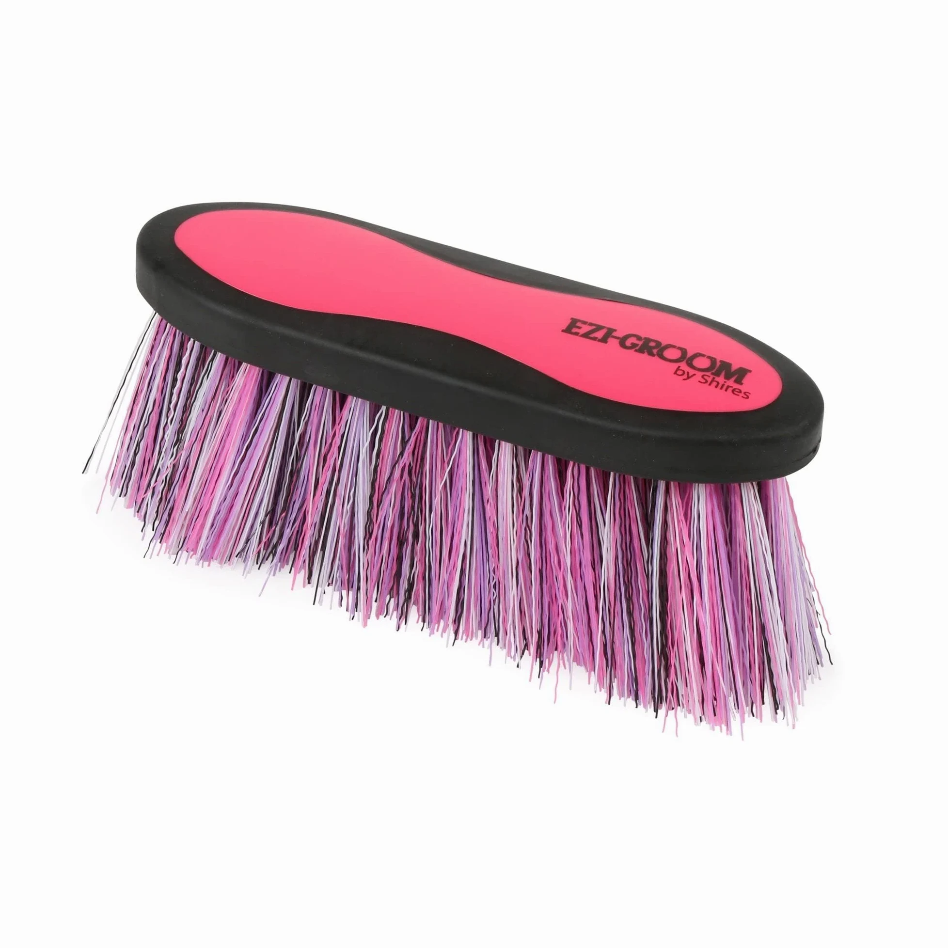 Shires 1490 ezi-Groom Dandy Brush a Dormir Largo, Bright Pink
