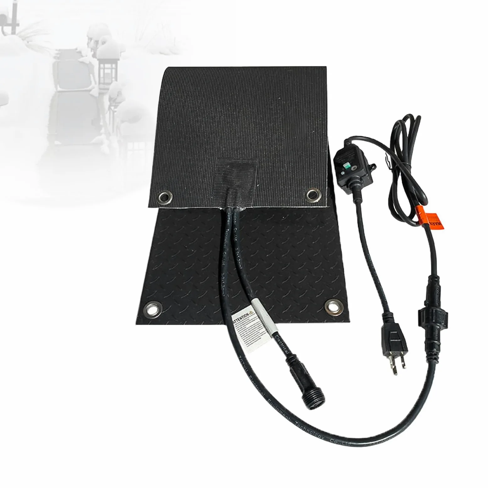 Tapetes Calefactados para Derretir La Nieve, Tapete Calefactado Antideslizante para Exteriores, Tapete Calefactado para Entradas De VehíCulos, Tapete Antideslizante 1pcs-25 * 76cm