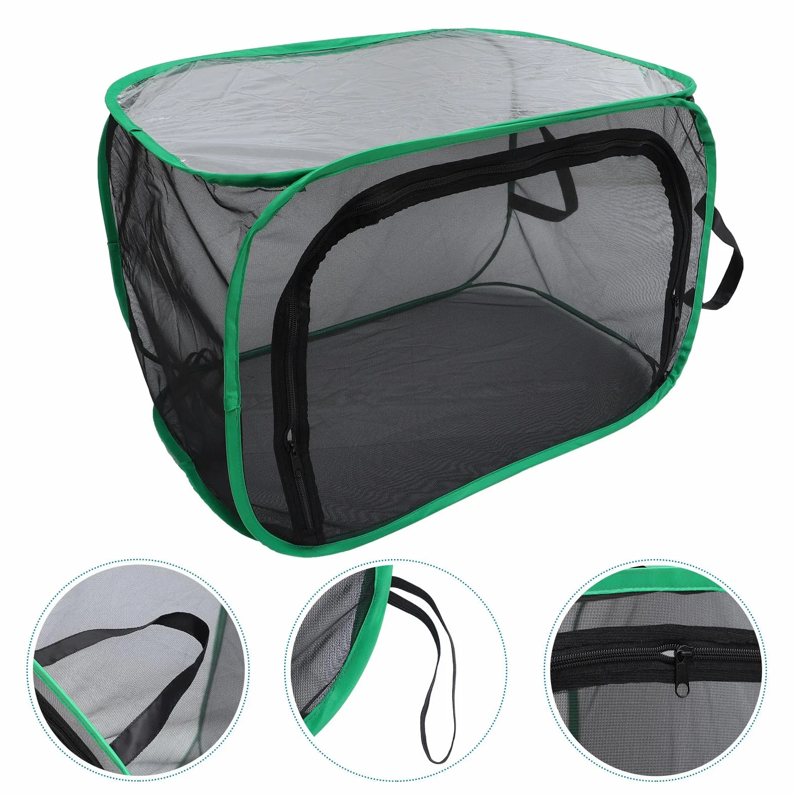 Beavorty Jaula Plegable para Insectos Red Transpirable y Buena Ventilación, Incubadora Translúcida Práctica para Mariposas, Fácil de Almacenar y Usar