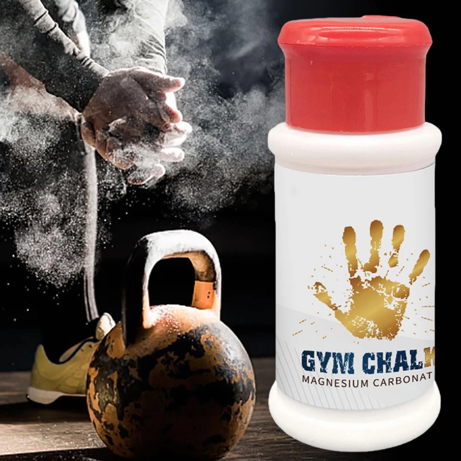Tiza para levantamiento de pesas antideslizante absorbe sudor 60 ml magnesio fitness gimnasia baloncesto