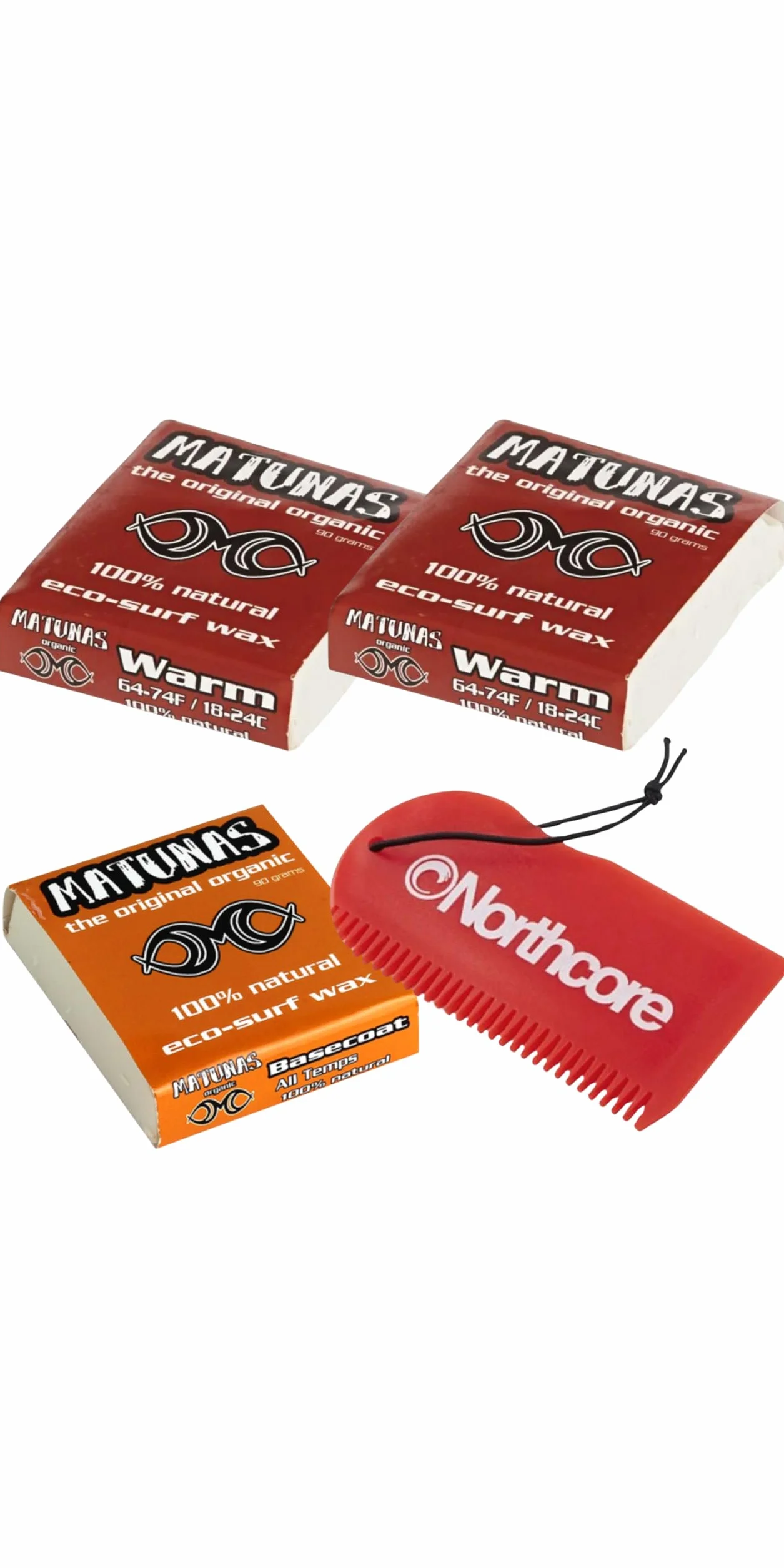 Northcore Eco-Wax Cera De Agua Tibia Capa Base Y Peine Paquete MT4 Red