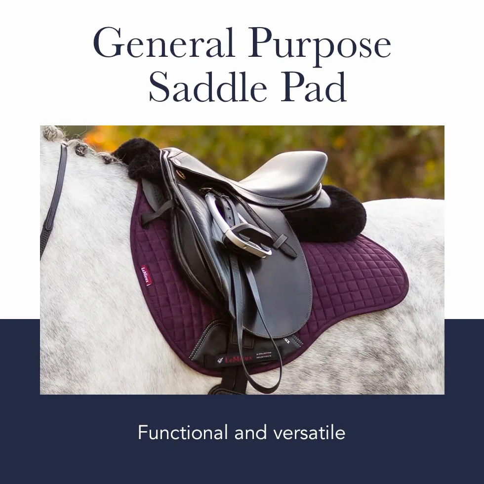 LeMieux GP Suede Square Hunter Green Saddle Pad, Unisex Adulto