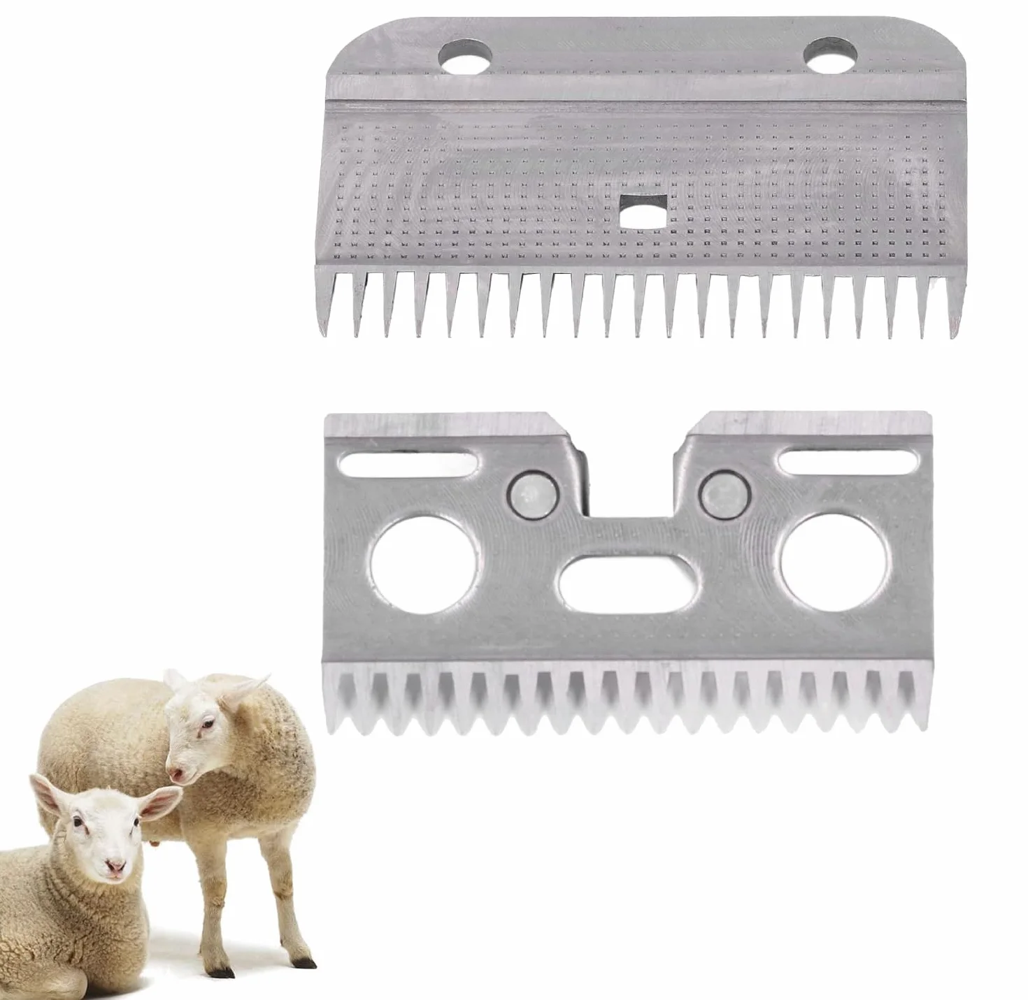 Fyearfly Cuchillas De Esquila De Ovejas, 21 Dientes El Cuidado De Caballos Cuchilla De Tijeras Eléctricas, Cortadoras De Ganado Para Mascotas, Cuchillas De Repuesto Para Ganado Equino, Cabra, Corderos