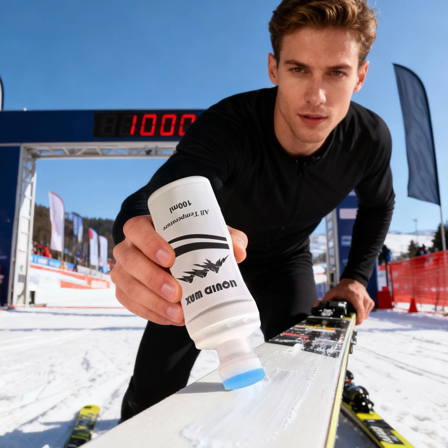 Pasta para Snowboard Todas Las Temperaturas 100ml De Carreras Fácil De Aplicar Esquí Deportes Invierno