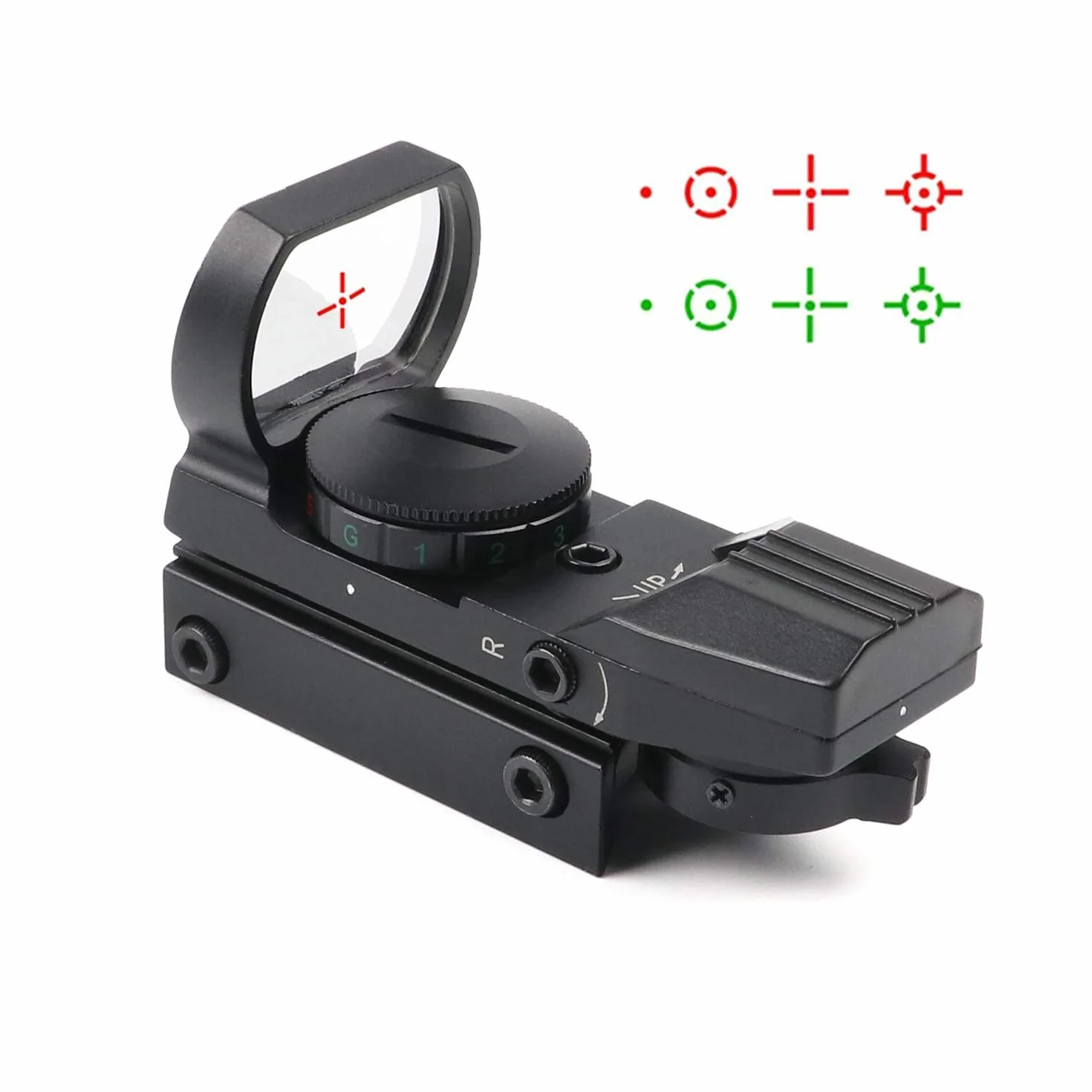 Mira de Punto Rojo 4 reticles 20/22 mm Weaver Picatinny Rail Mount