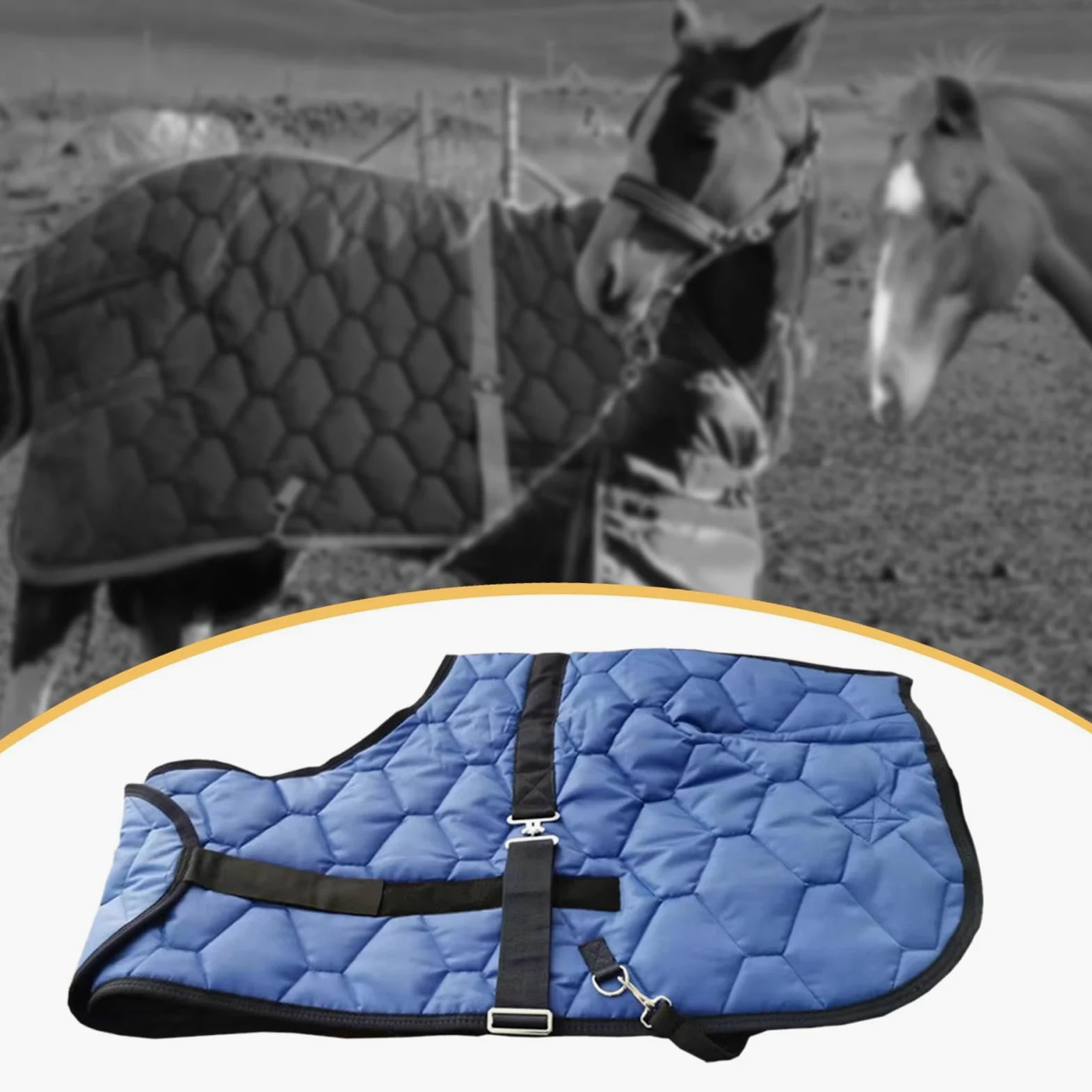 Manta para Caballos, Ropa de Montar, Manta para Paseos por Senderos, Transporte en, Granja