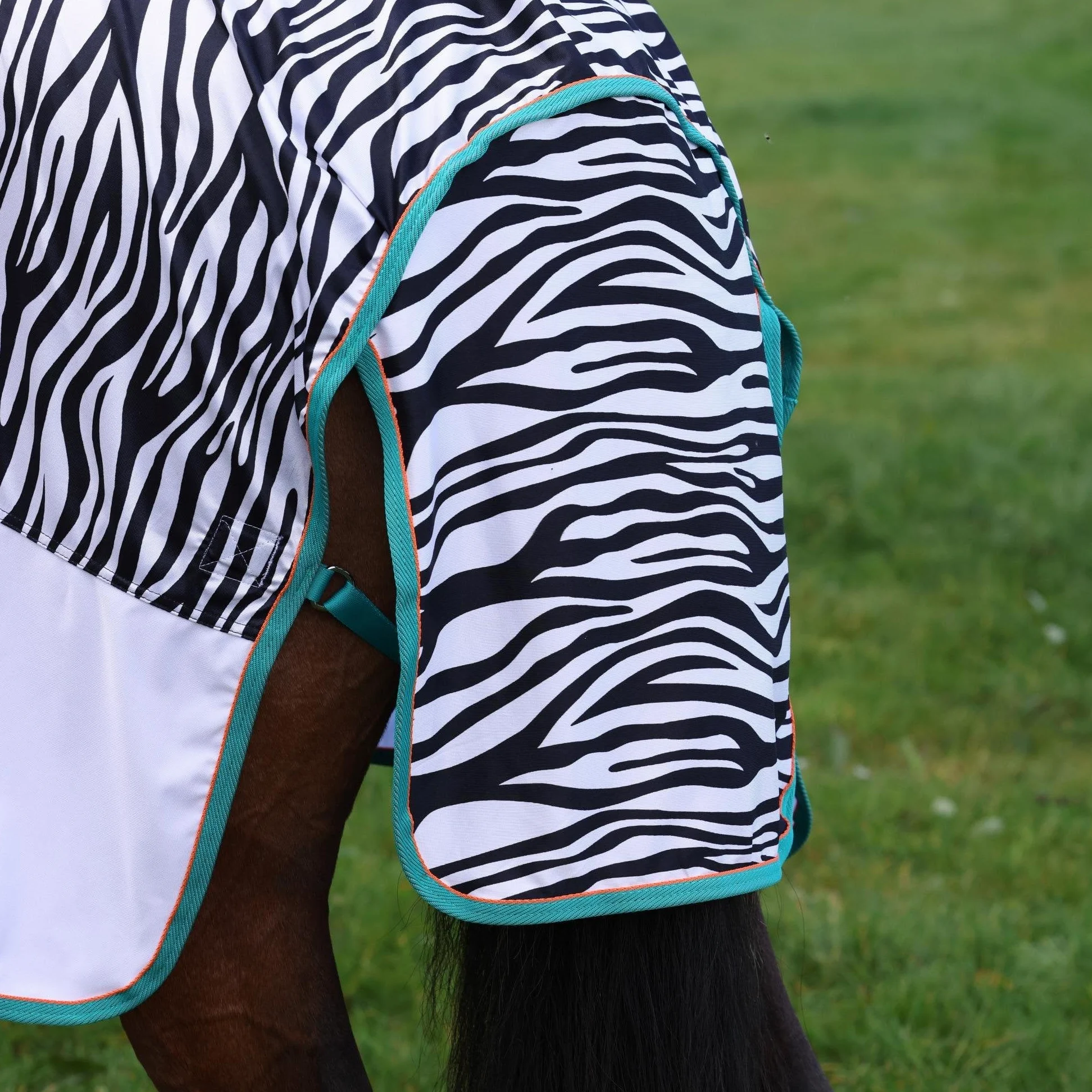 Shires Tempest Zebra Pony/caballo volar para caballos, diseño de cebra: 5 ft3 "