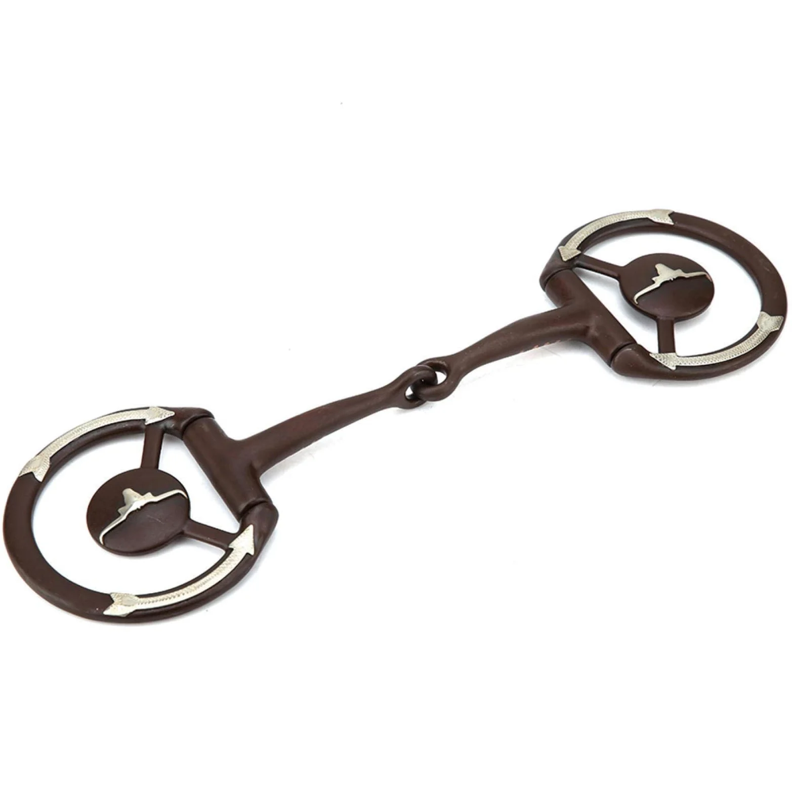 Broca de Boca de Caballo, Broca de Espesor de Acero Inoxidable Rodillo de Broca de Boca Suelta con Incrustaciones de Cobre, Accesorio de Carreras de Caballos