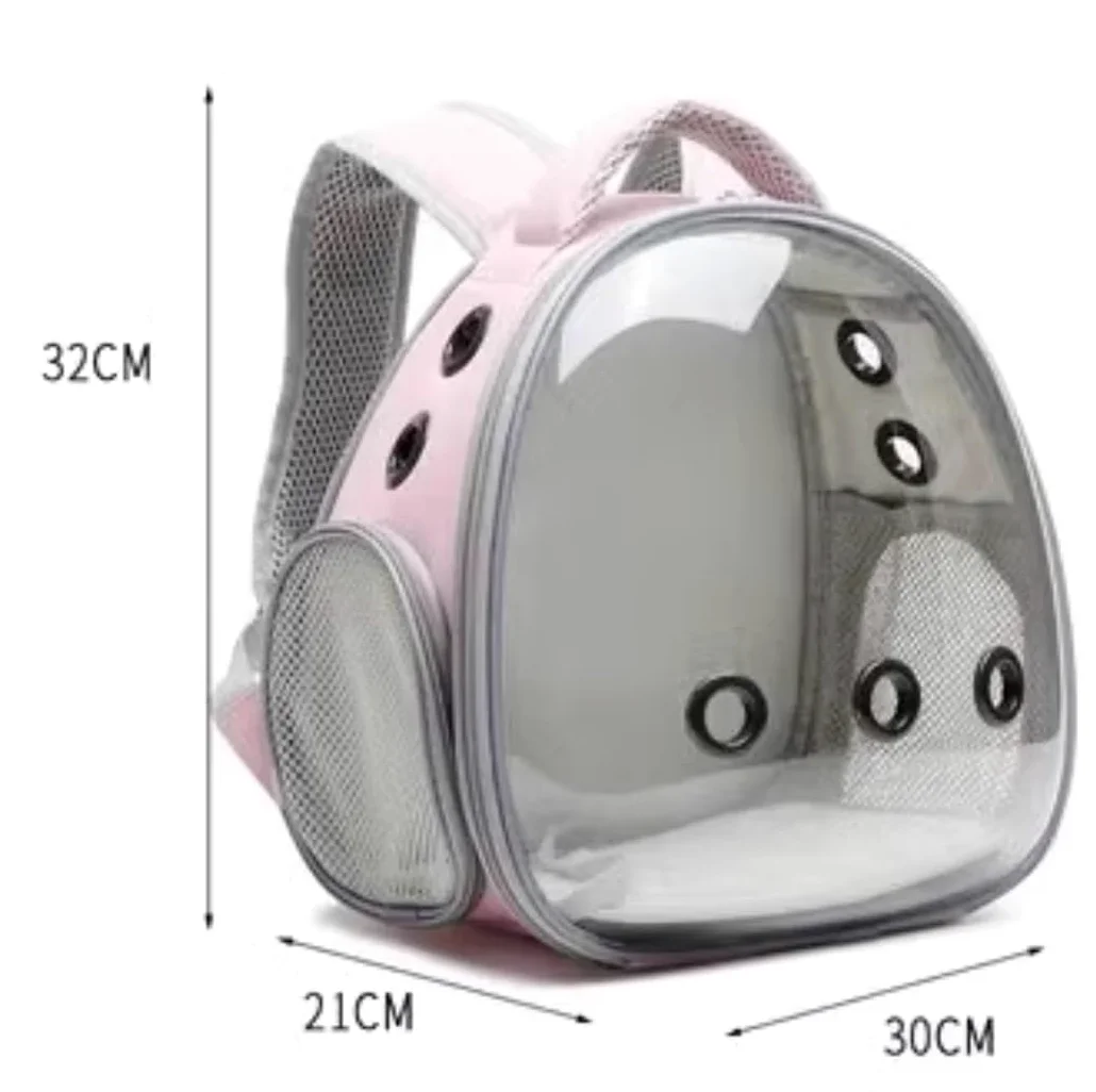 Transportin Gato Perro Mochila Portátil De Viaje para Animales Pequeños, Bolsa para Mascotas Hámster, Portador De Conejillo De Indias, Mochila para Pájaros Transportin Gato para Coche(B)