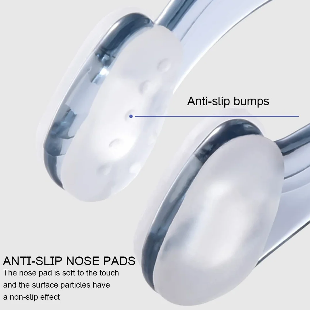 Pinzas de silicona para la nariz impermeables para nadar, paquete de 6