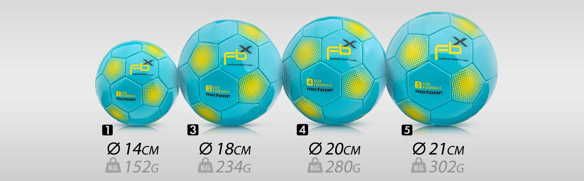 Meteor Balón de Fútbol Tamaño 5 Azul para Entrenamiento