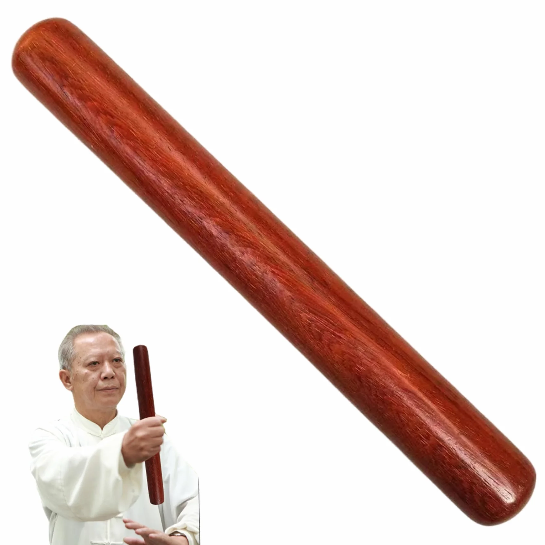 Palos de Tai Chi de Madera 15,8x1,4 Pulgadas para Principiantes Artes Marciales Fitness