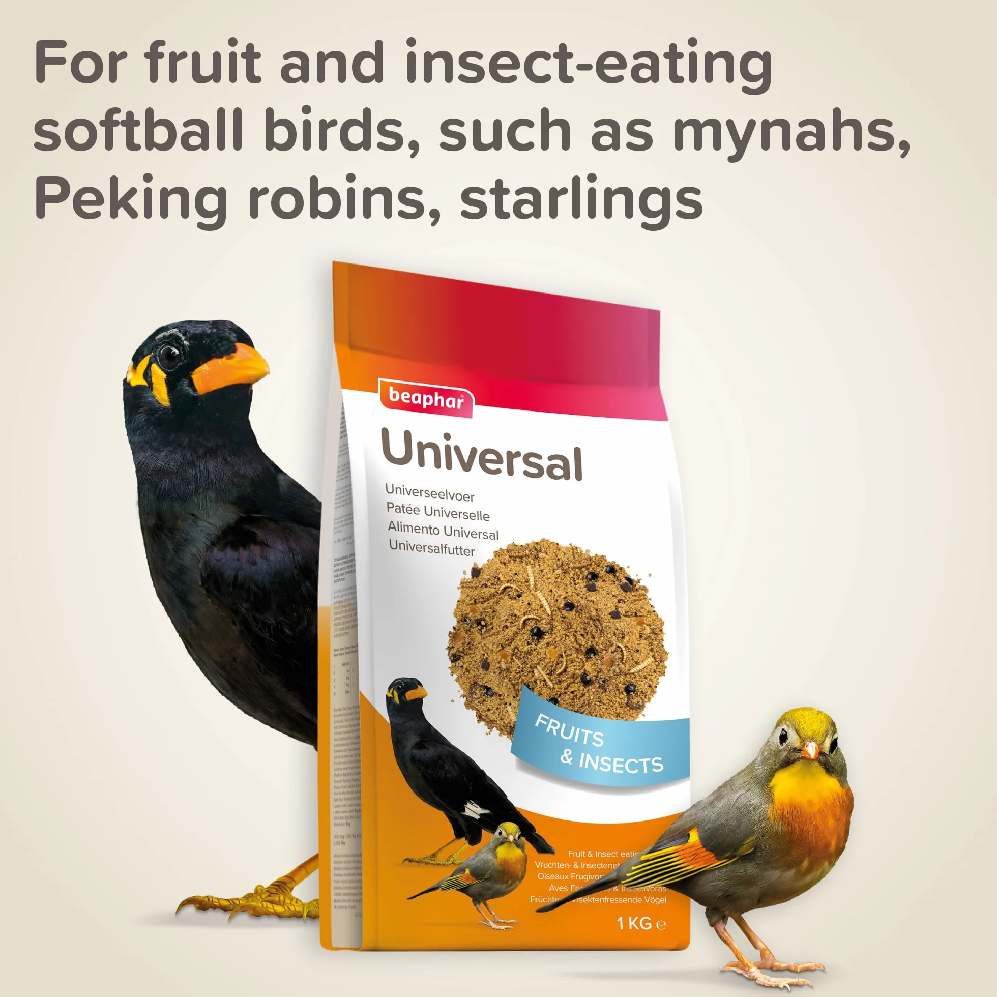 Beaphar ALIMENTO Universal Aves - 1KG