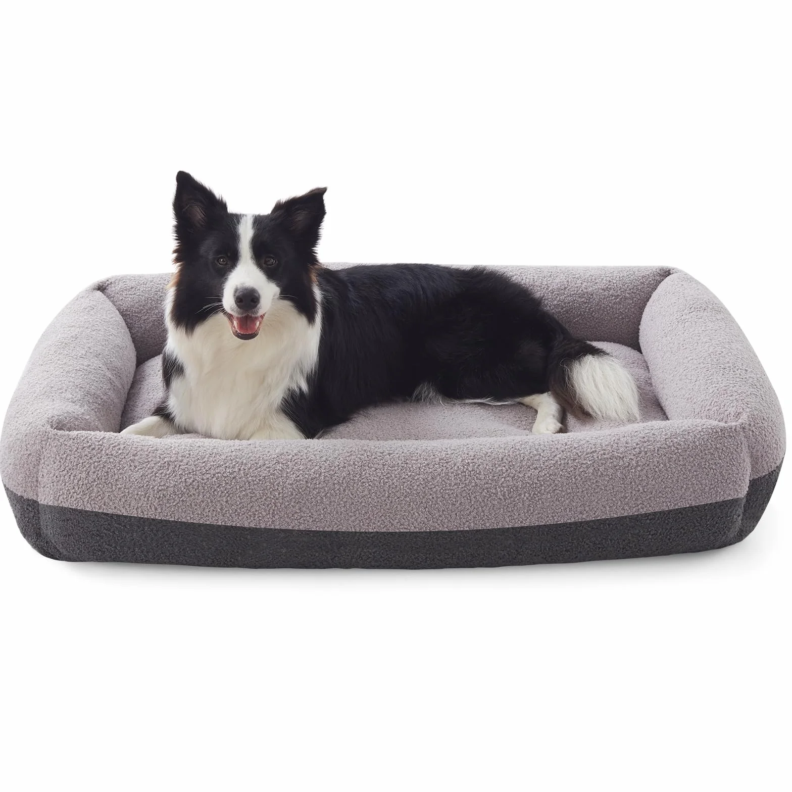 Pawk Cama Perro, Cama Perros Medianos Desmontable Lavable, Cesta para Perros Antideslizante Suave Anti-ansiedad Sofá Perro, 76x61x20cm