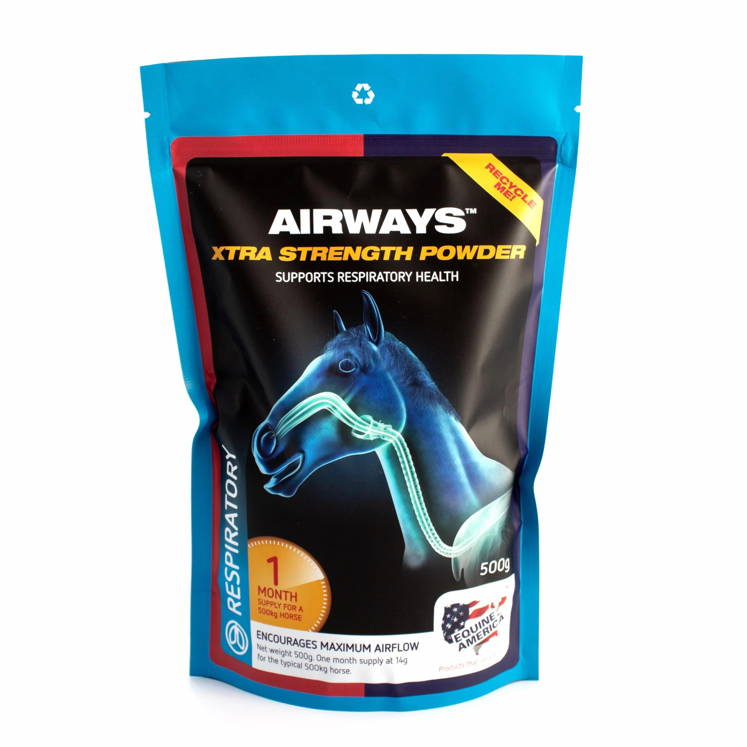 Equine America Pienso en Polvo para Caballos Airways Xtra Strength 500 g