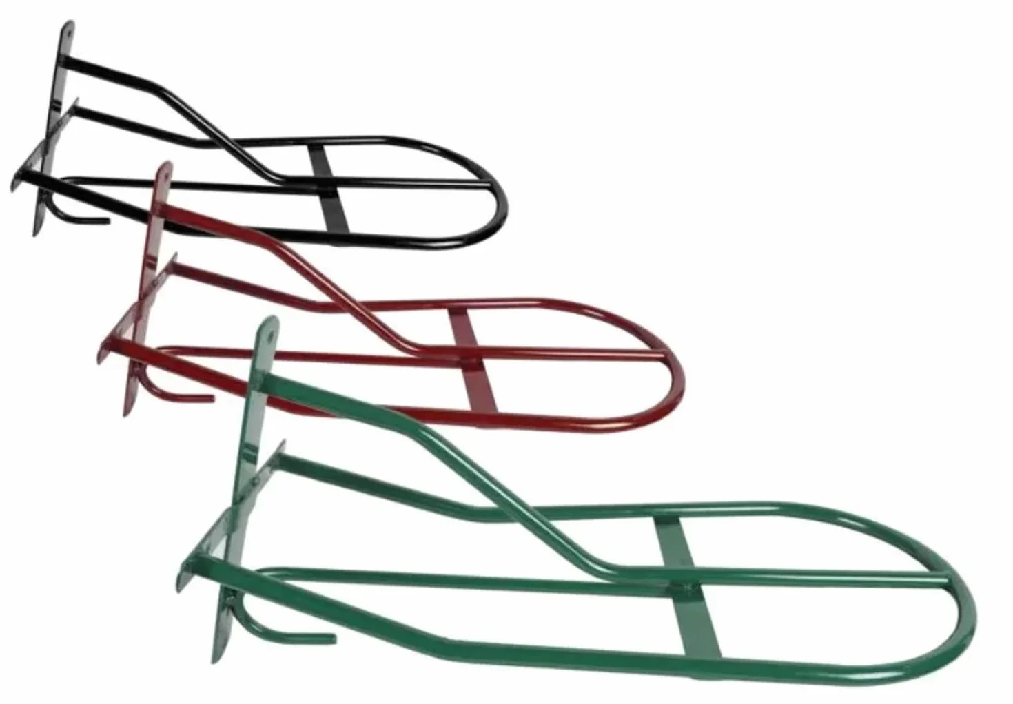 Tosoni - Soporte fijo para sillín de bicicleta (metal plastificado, resistente, 54 cm, negro)