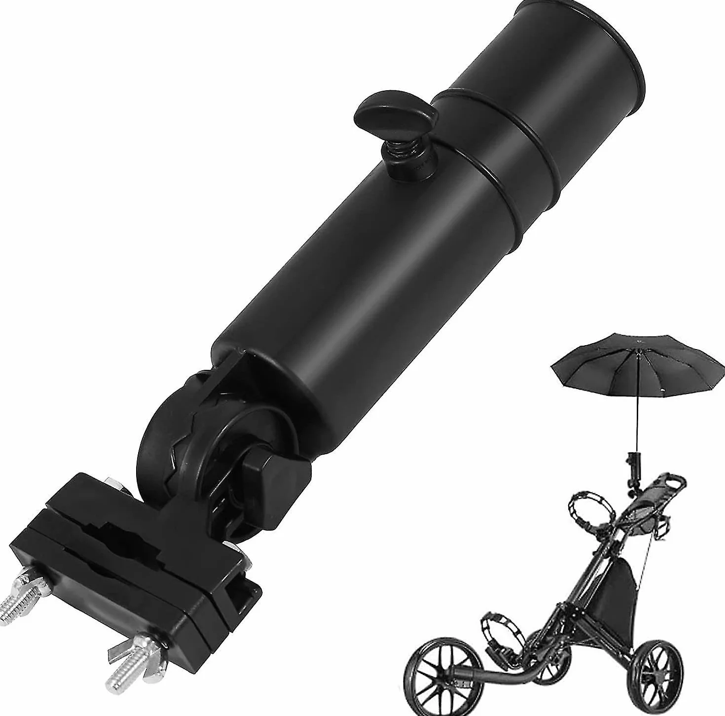 Soporte de sombrilla universal ajustable para carrito de golf
